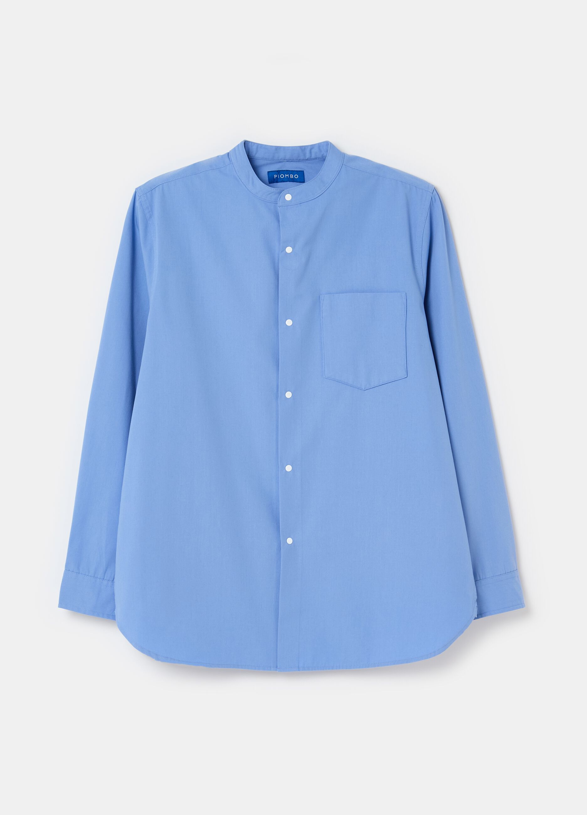Selection regular-fit shirt with Mandarin collar