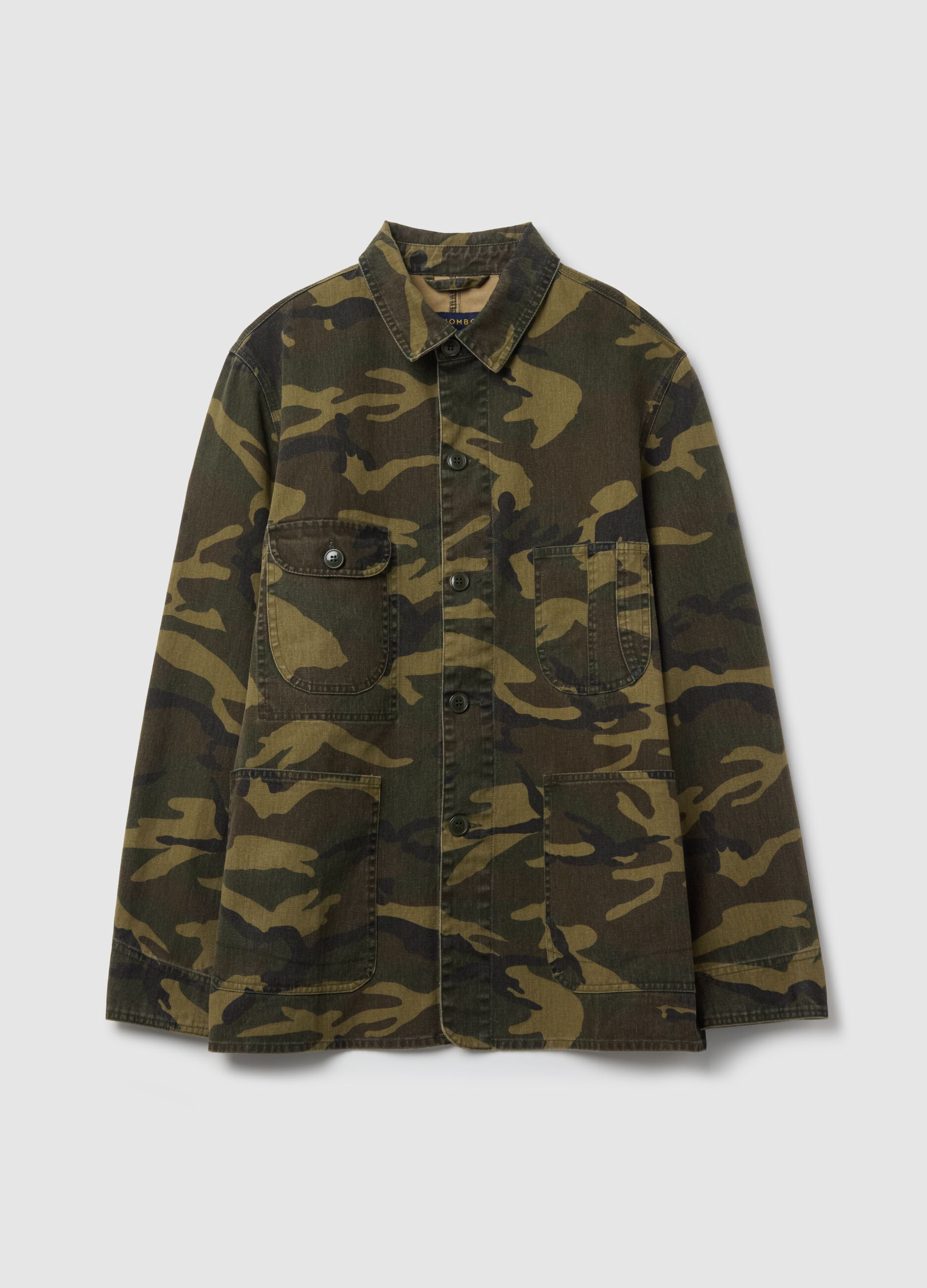 Sobrecamisa de algodón camuflaje