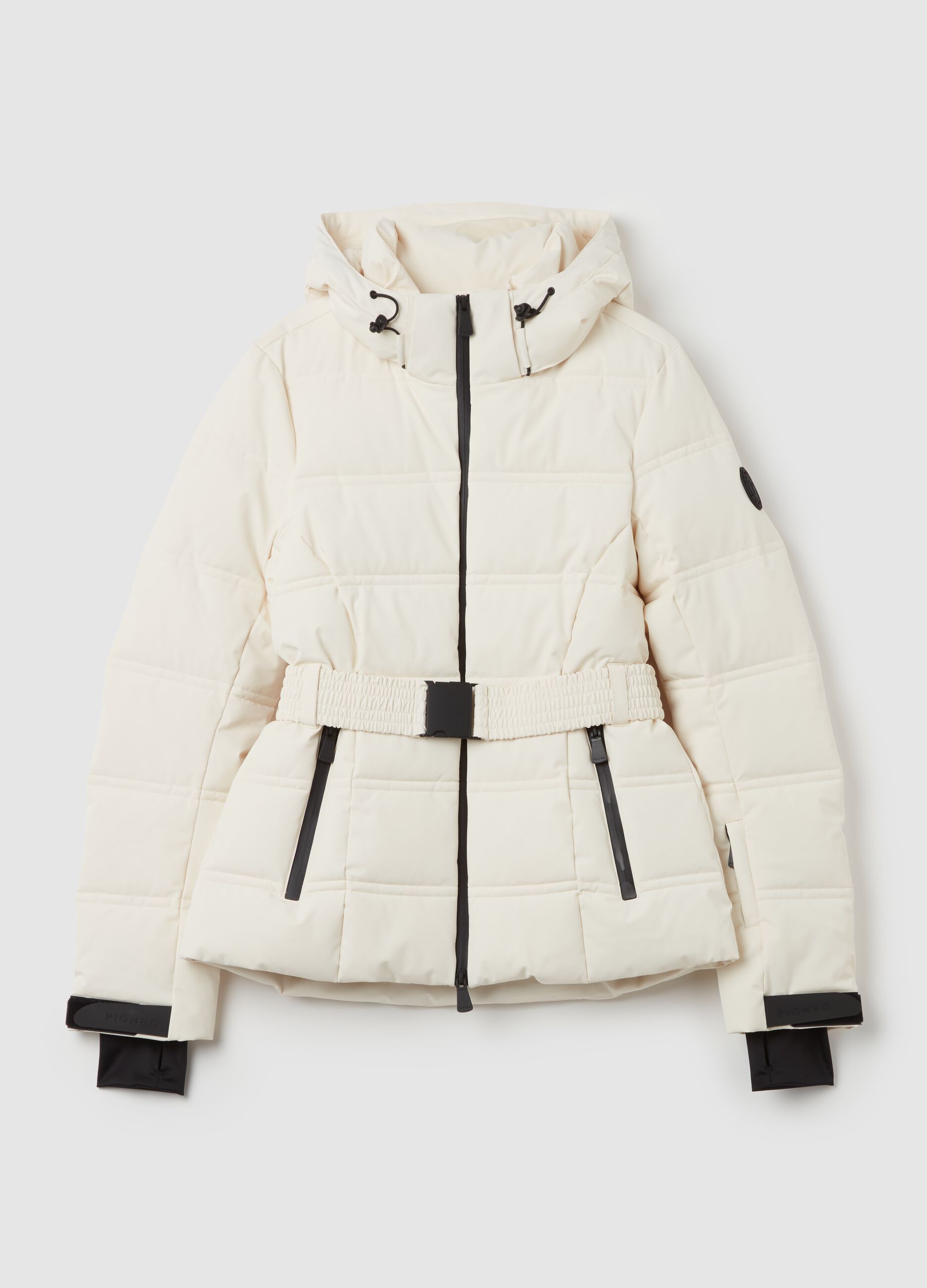 White jacket with belt top