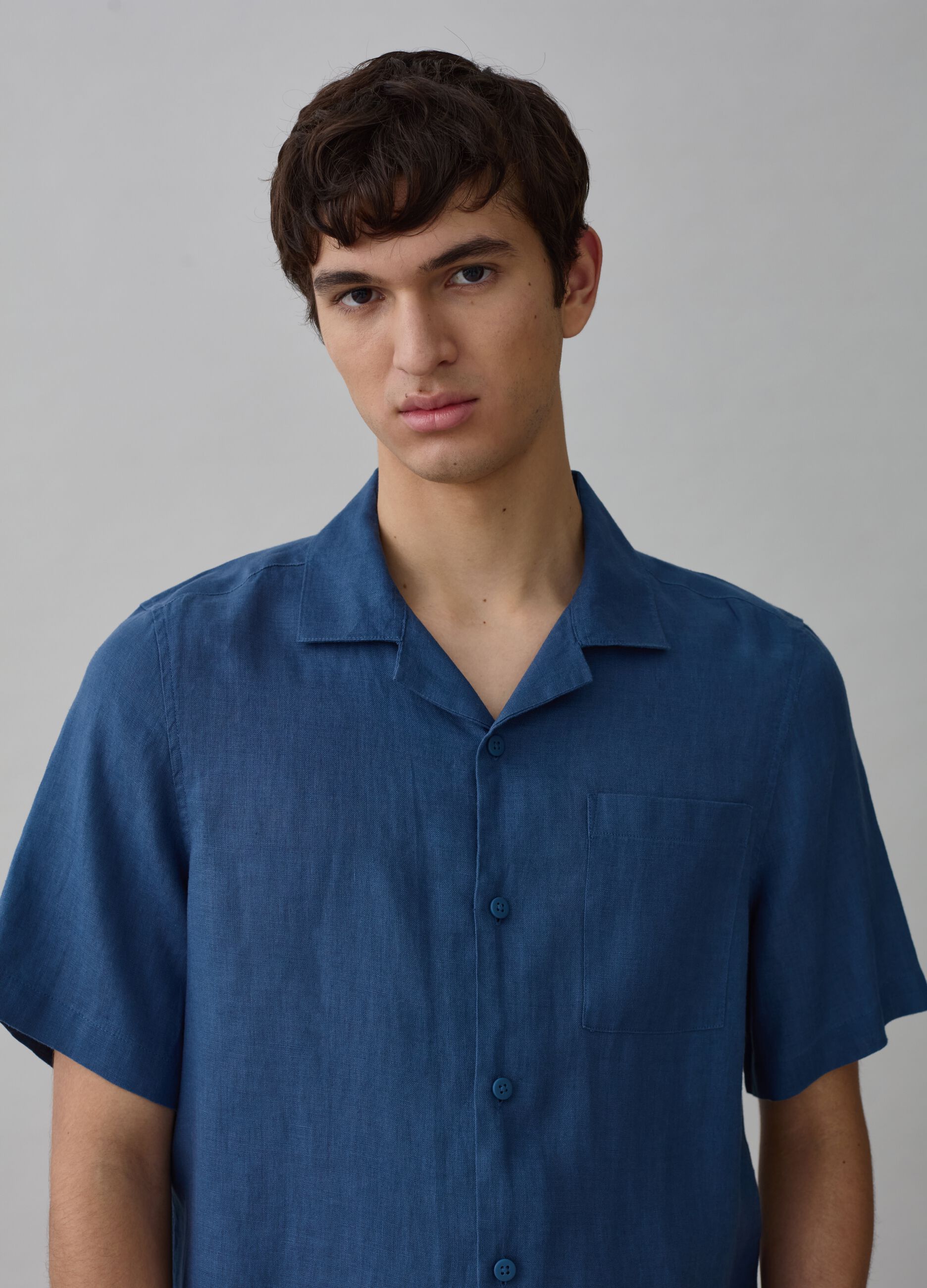 Camisa de manga corta de algodón 100%_1