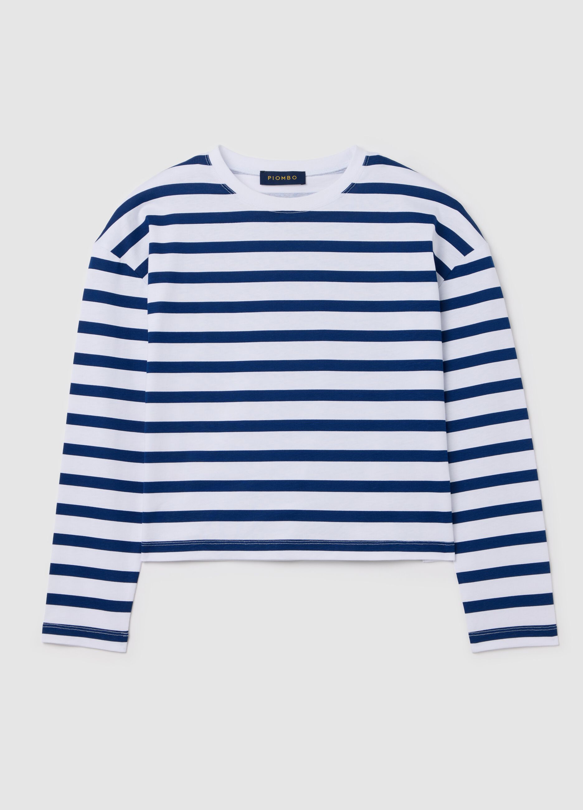 Boxy-fit striped T-shirt