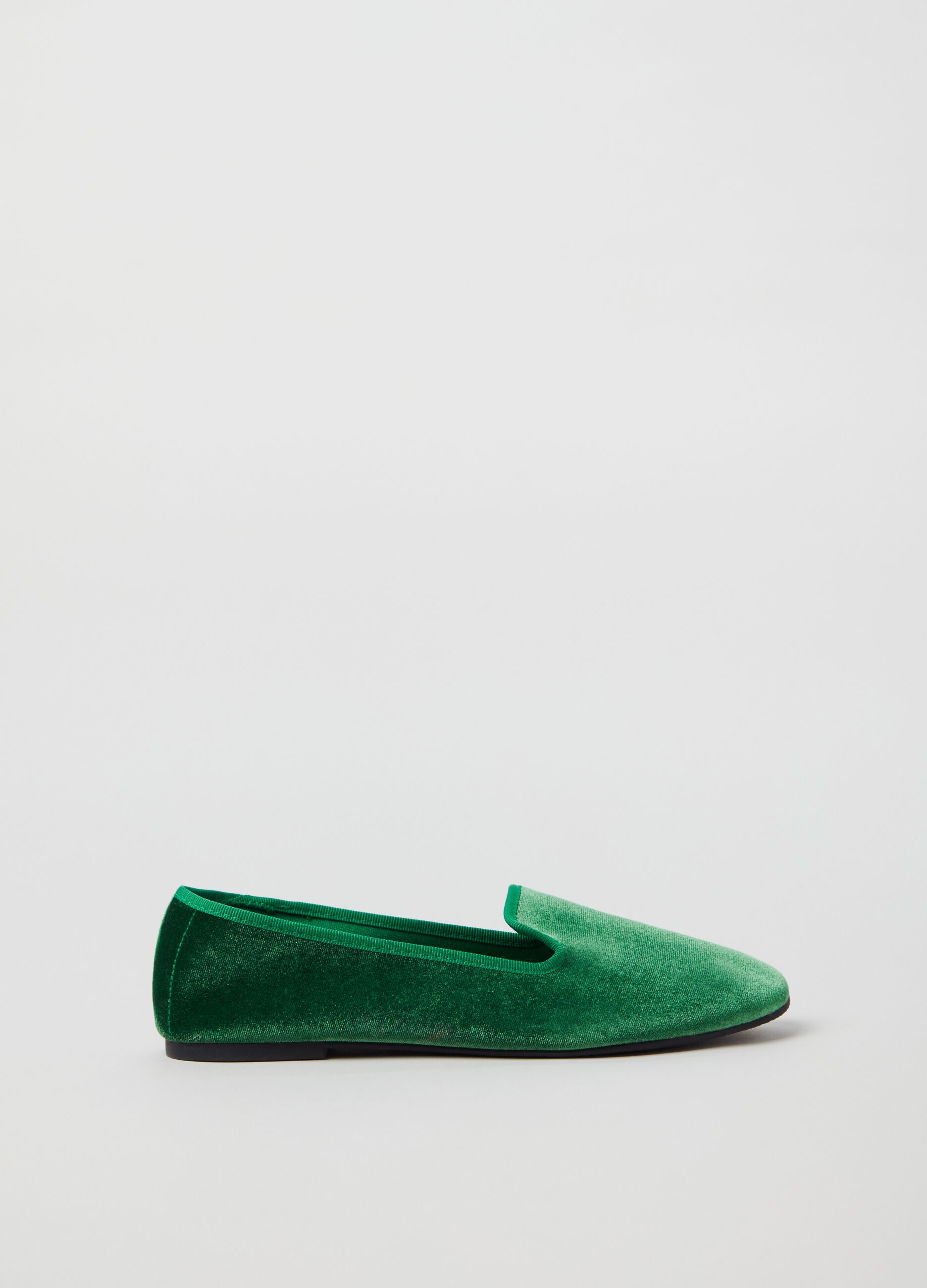 Green velvet shoes zara best sale