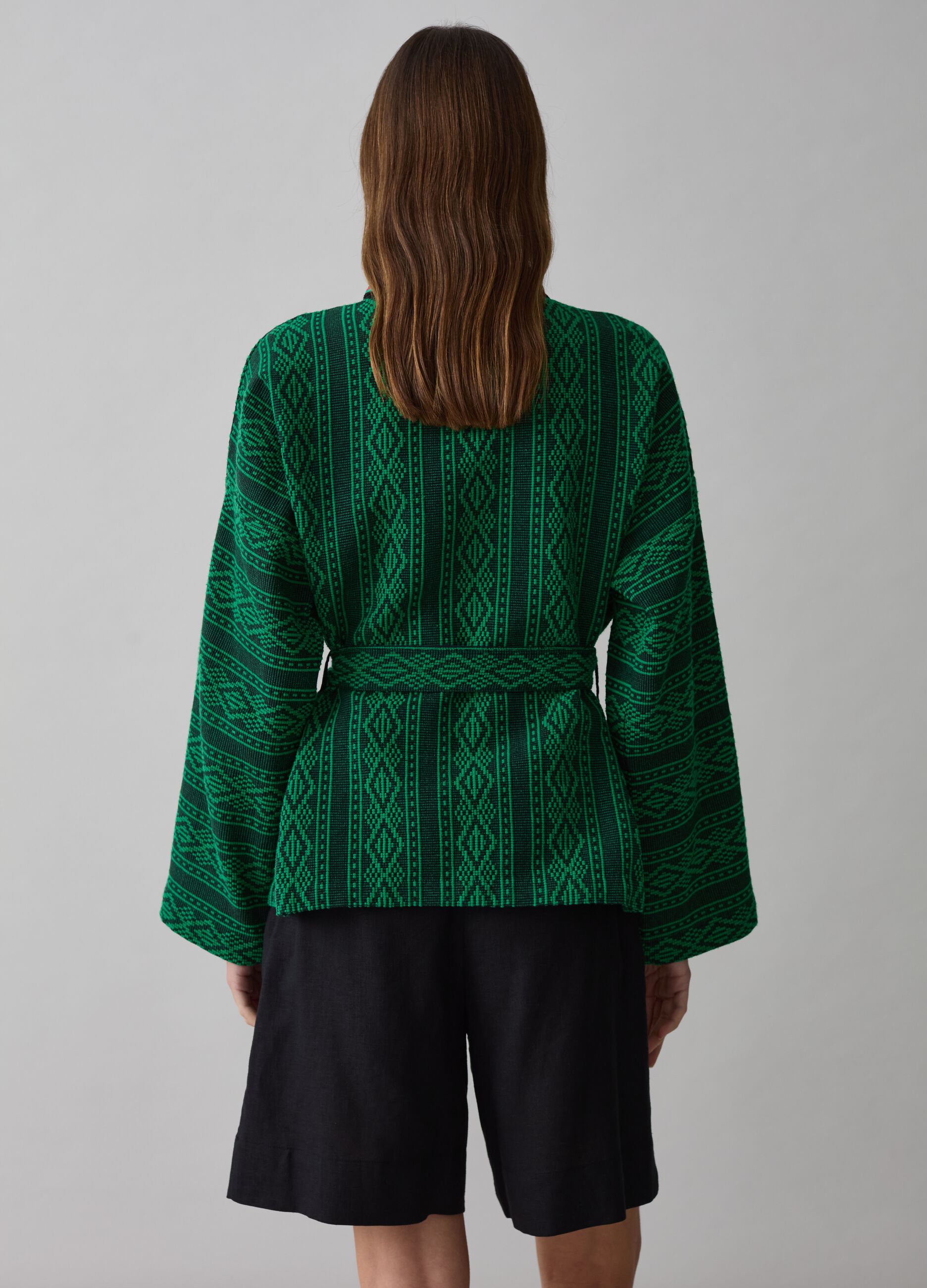 Kimono with ethnic designs
