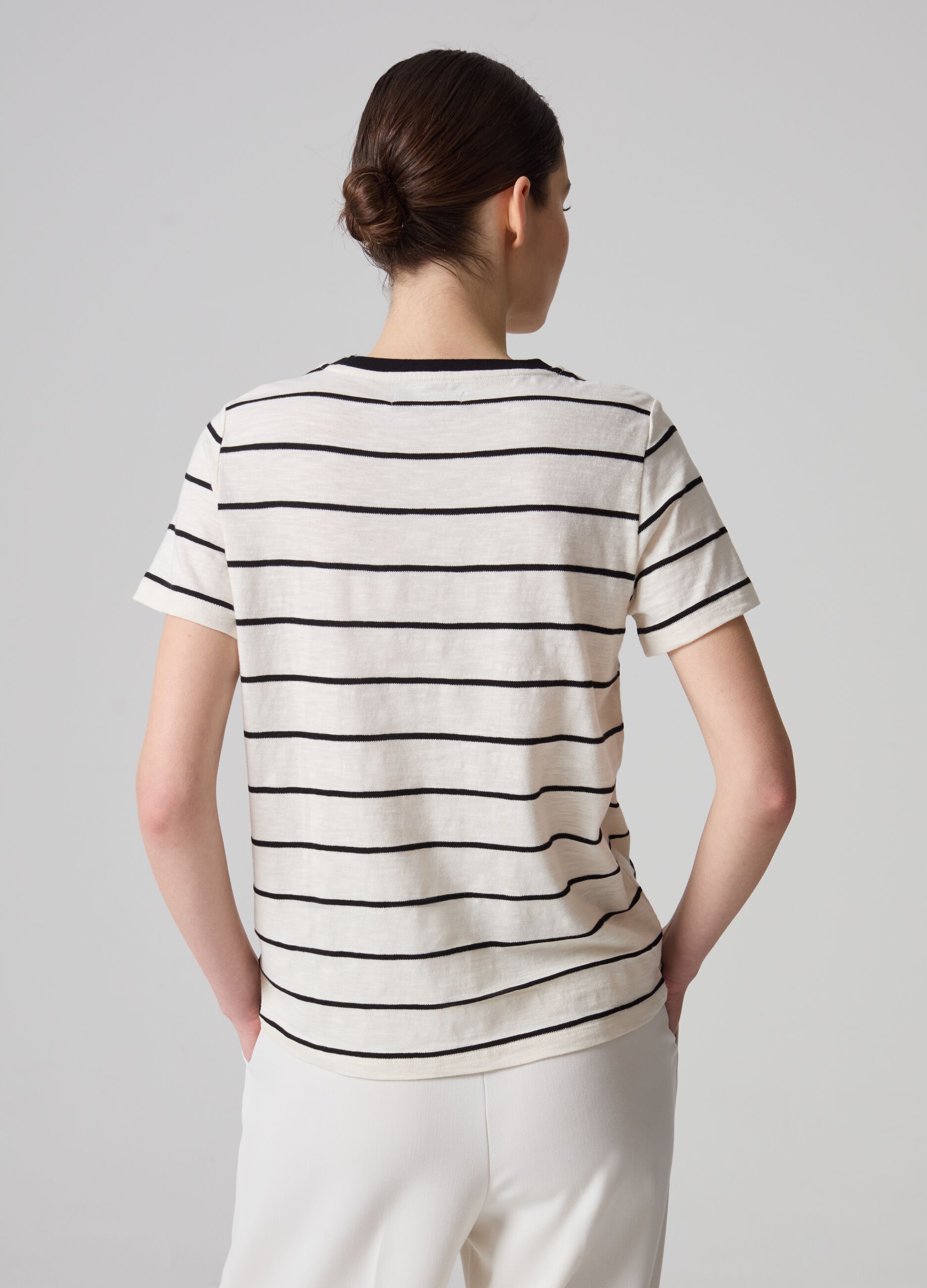 Contemporary striped T-shirt