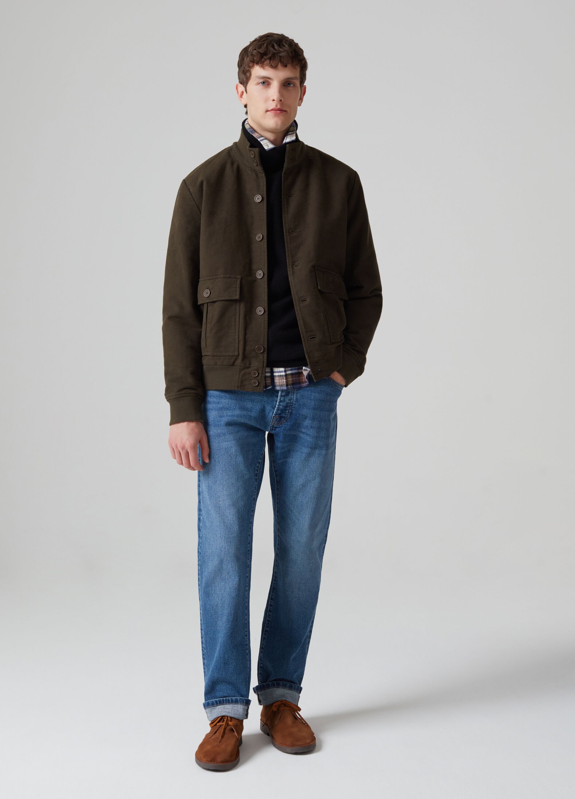 Bomber jacket deals gamuza
