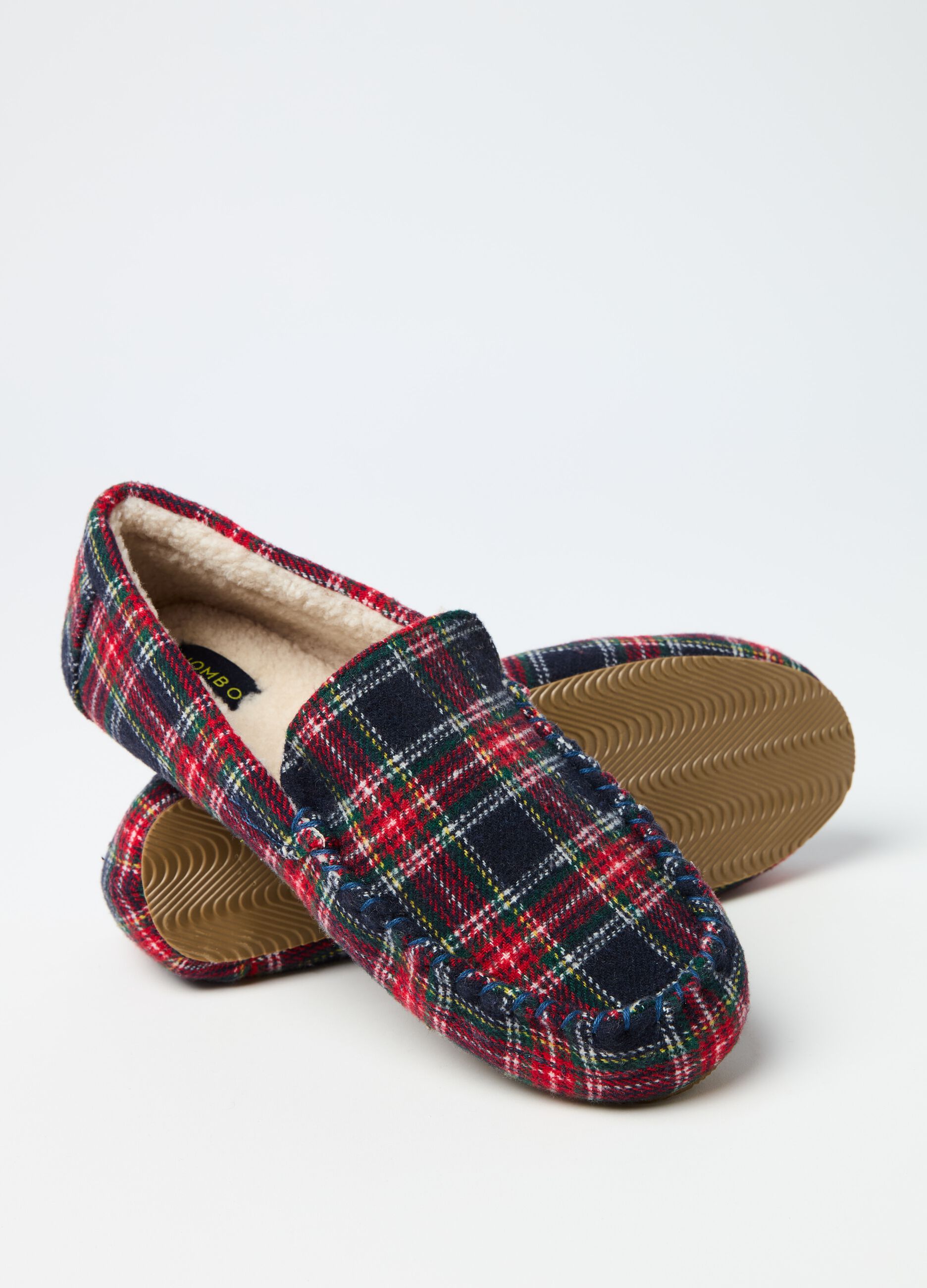 Mens tartan slippers shop