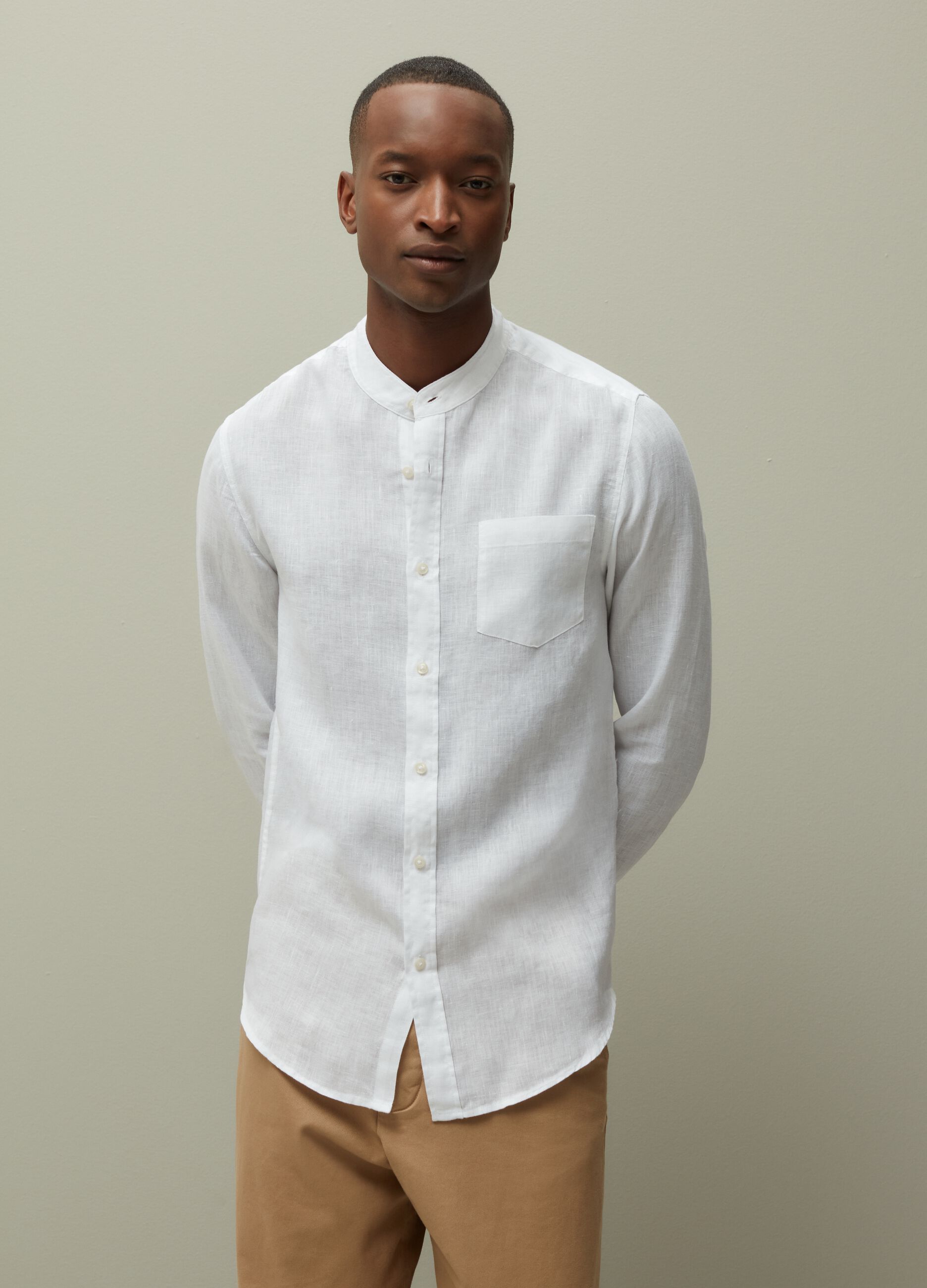 Regular-fit linen shirt_1