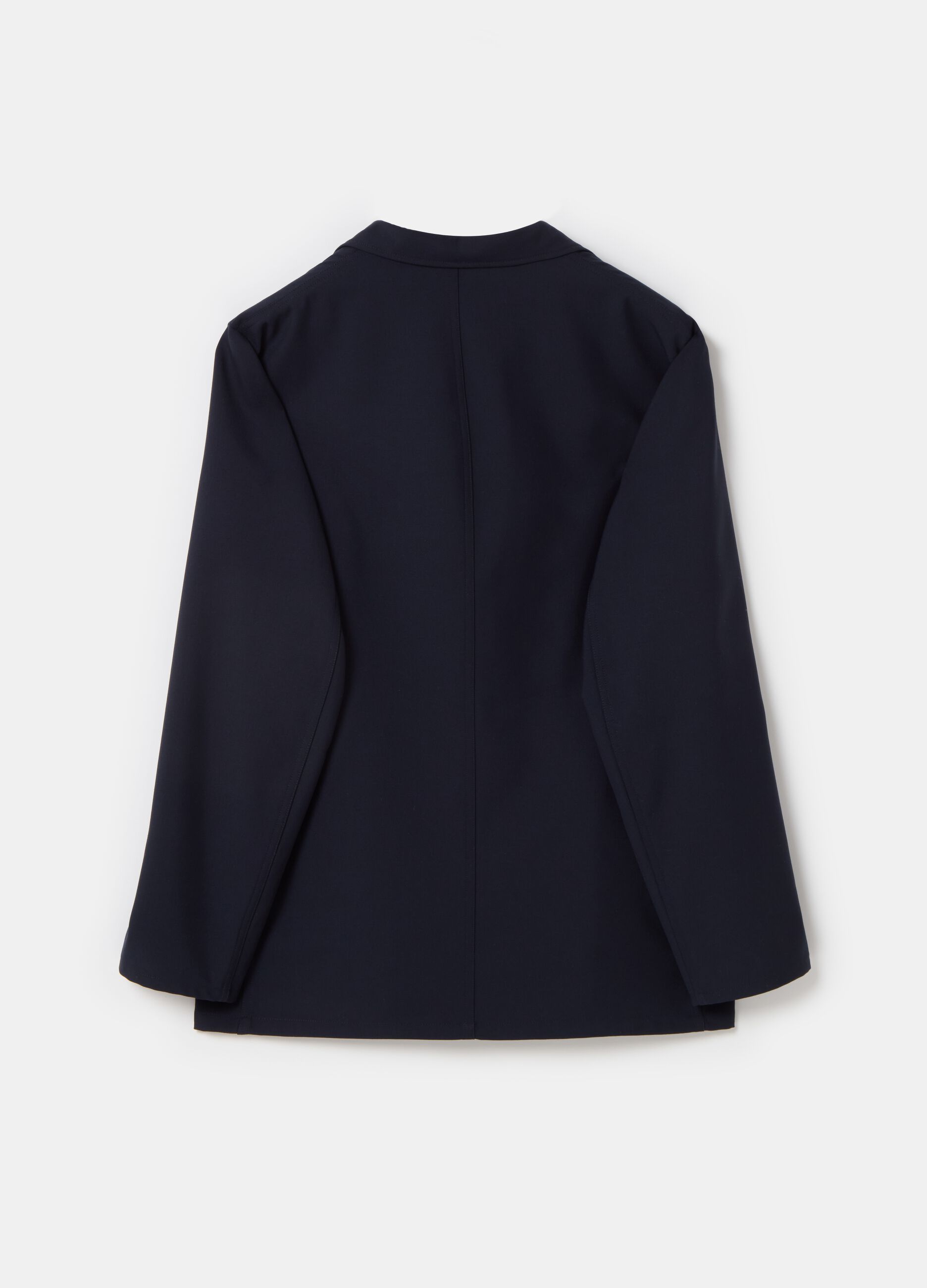 Selection relaxed-fit single-breasted blazer