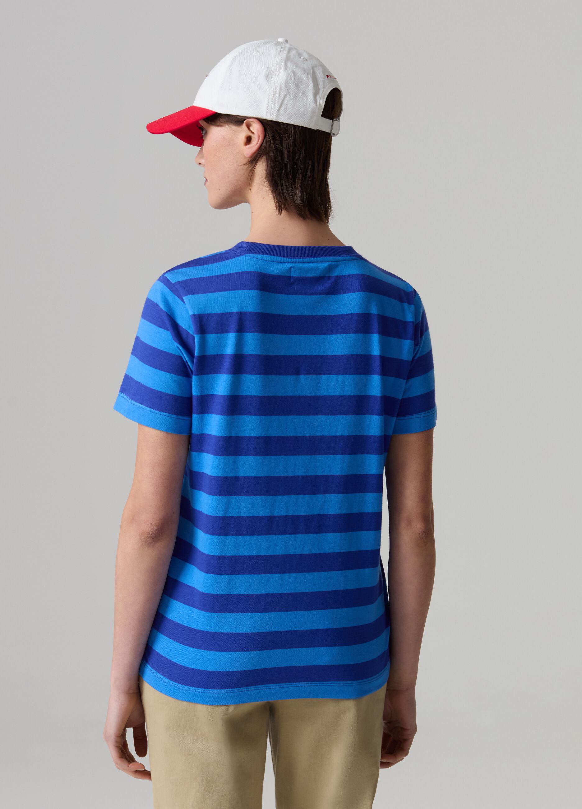 Striped cotton T-shirt