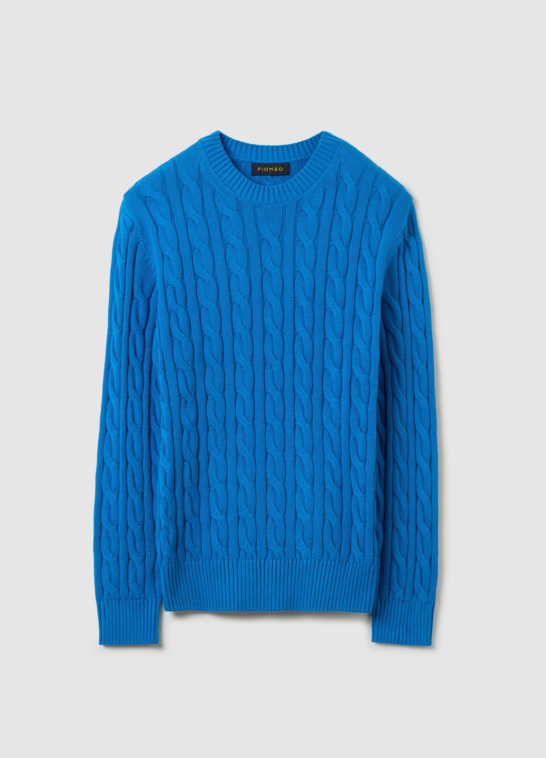 Jersey de punto trenzado