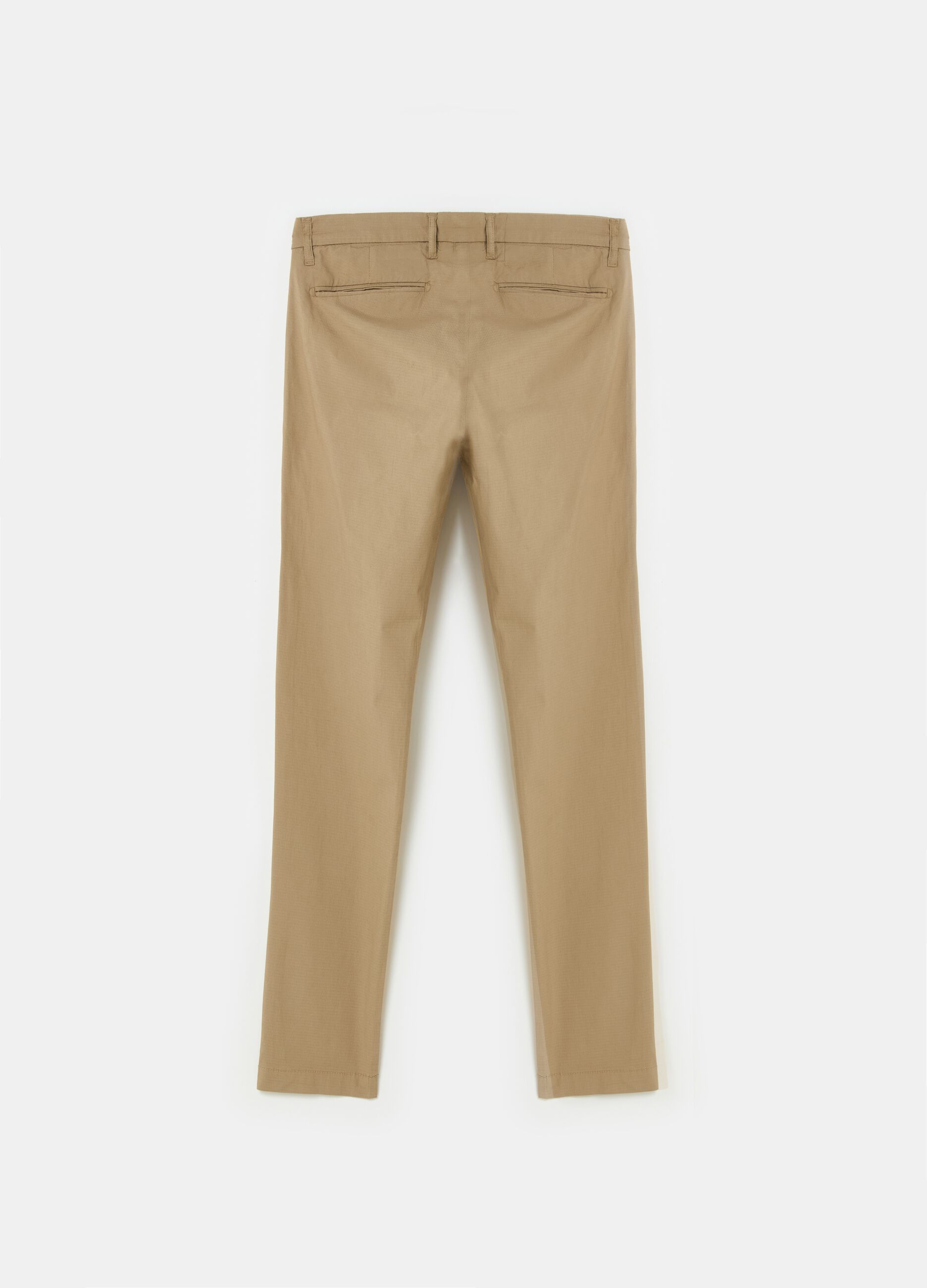 Chino trousers with ripstop weave_4