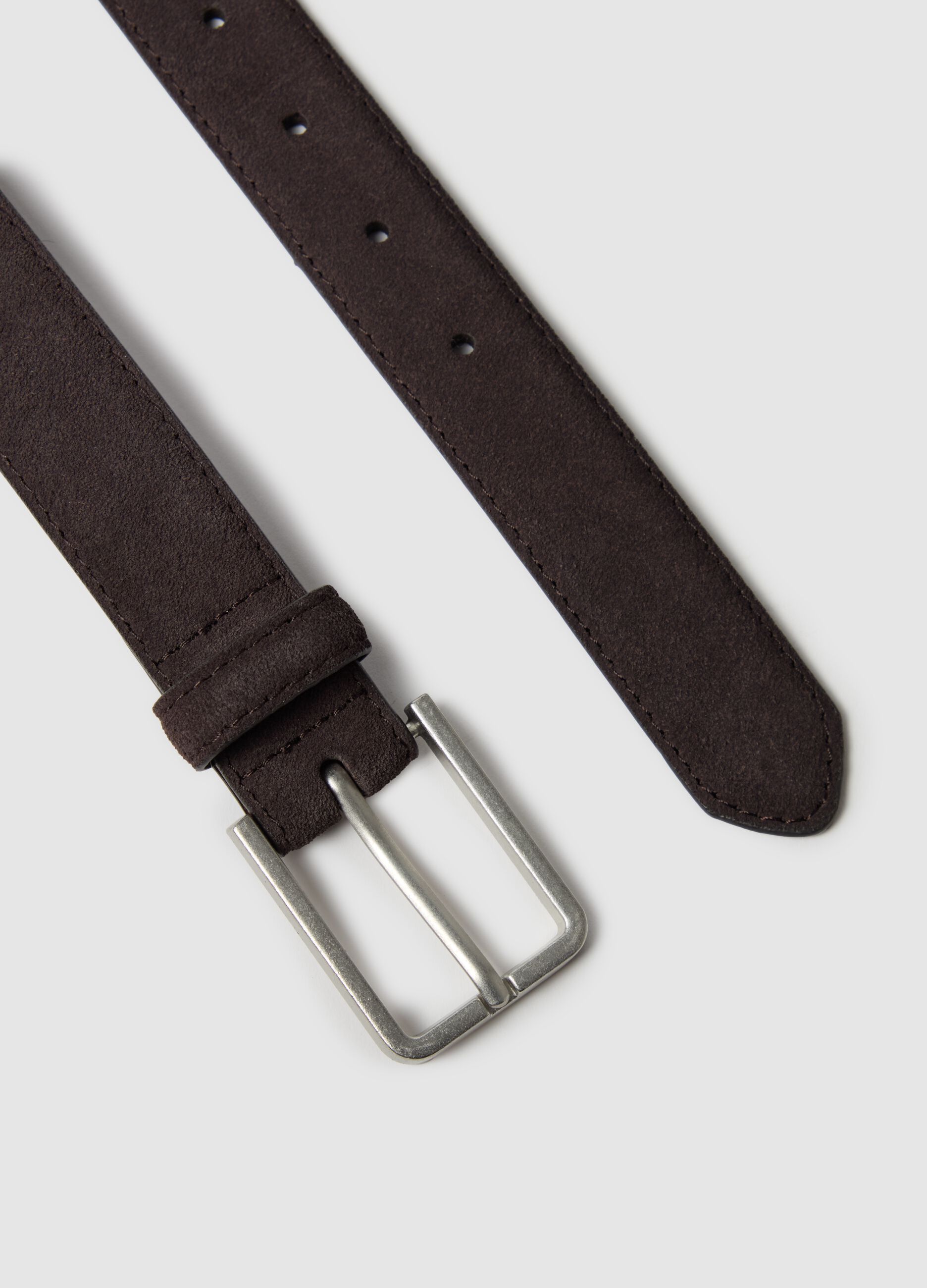 Suede belt