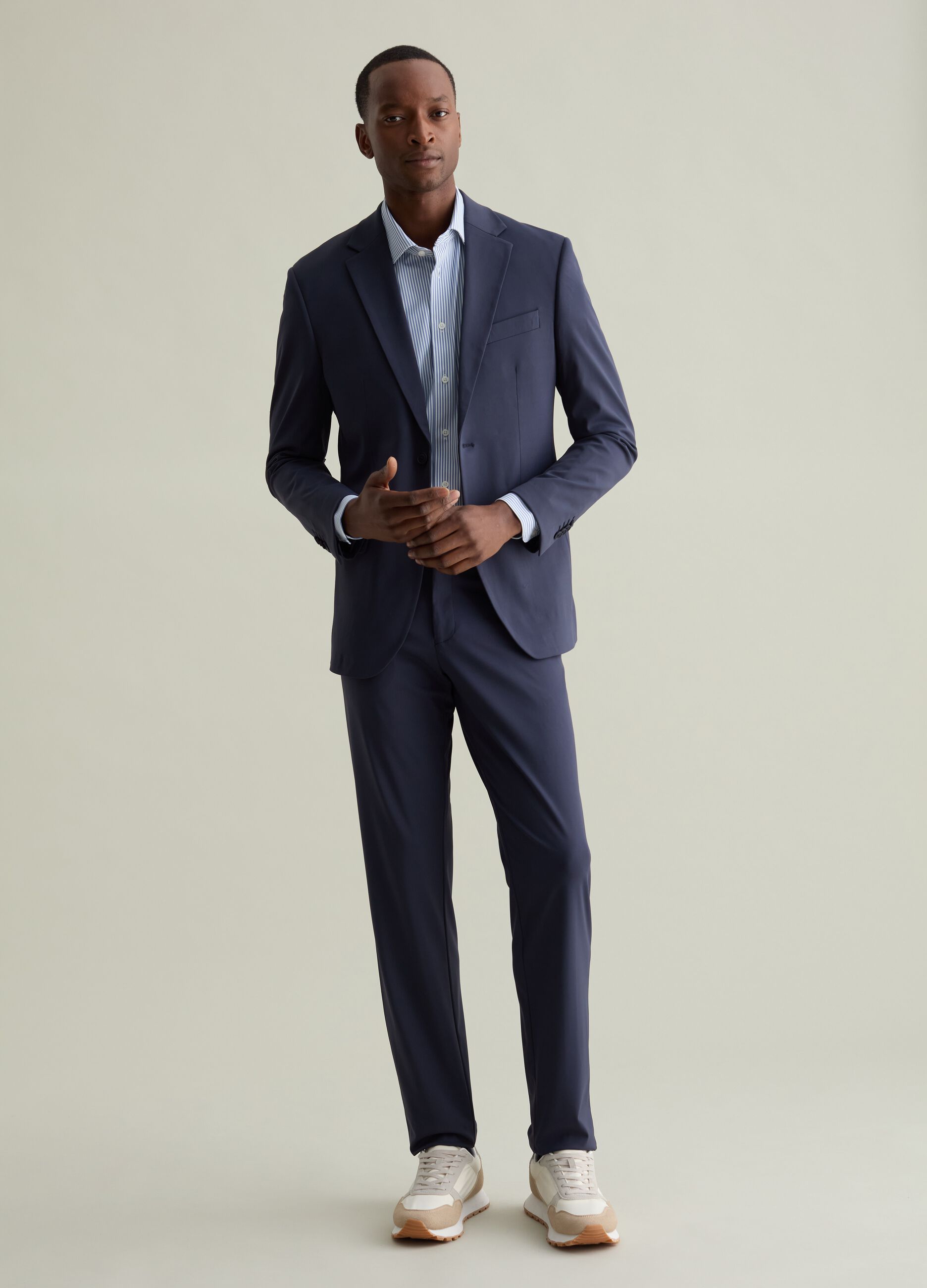 Chino trousers in technical fabric