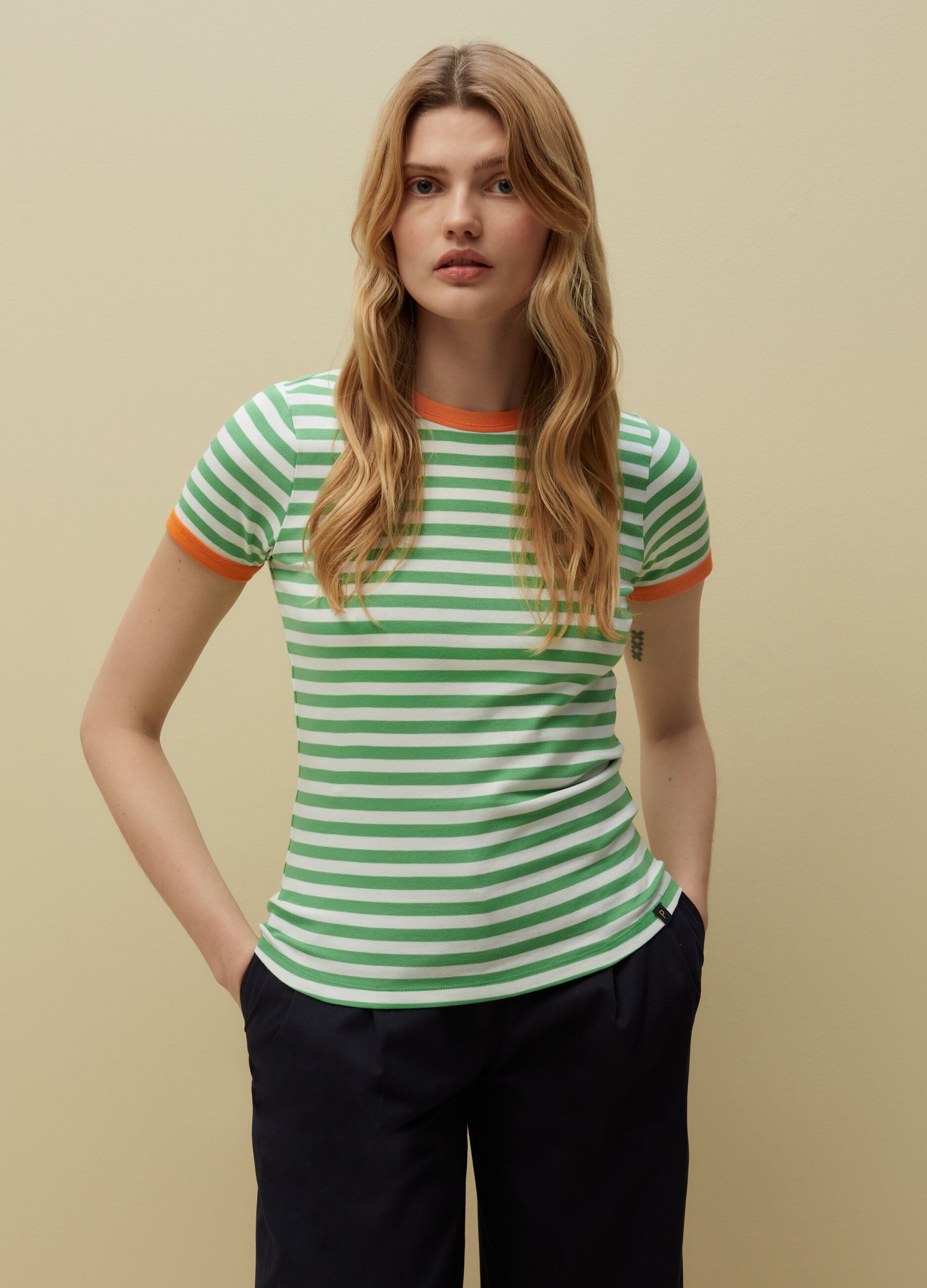 T shirt righe outlet
