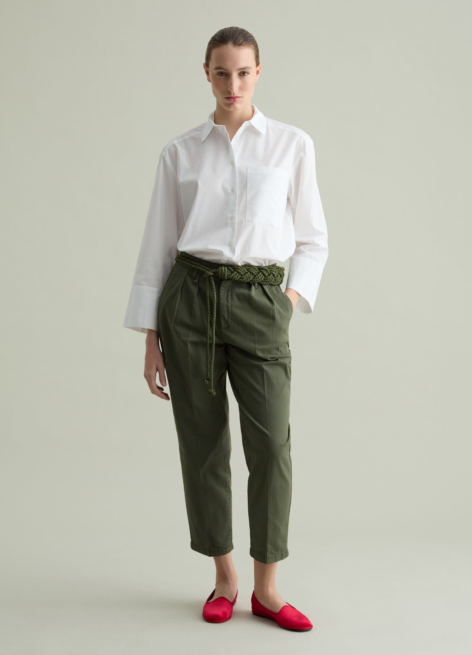 Stretch cotton chinos