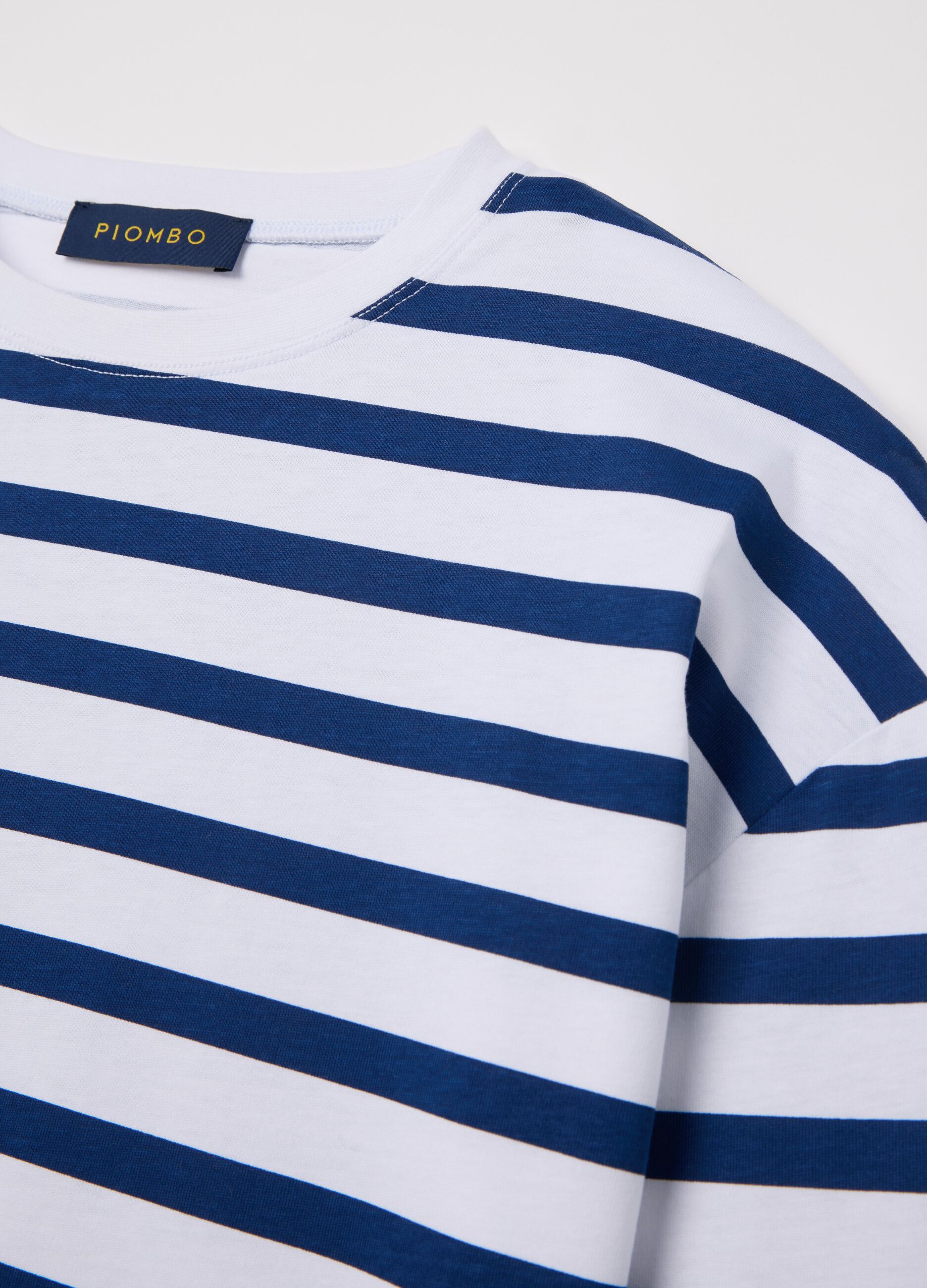 Boxy-fit striped T-shirt