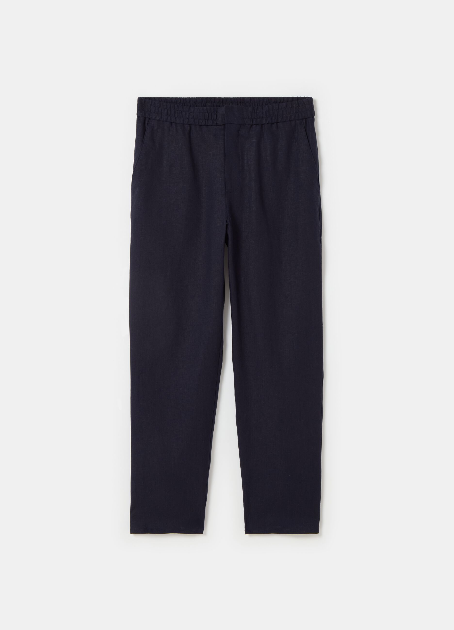 Contemporary trousers in linen_3