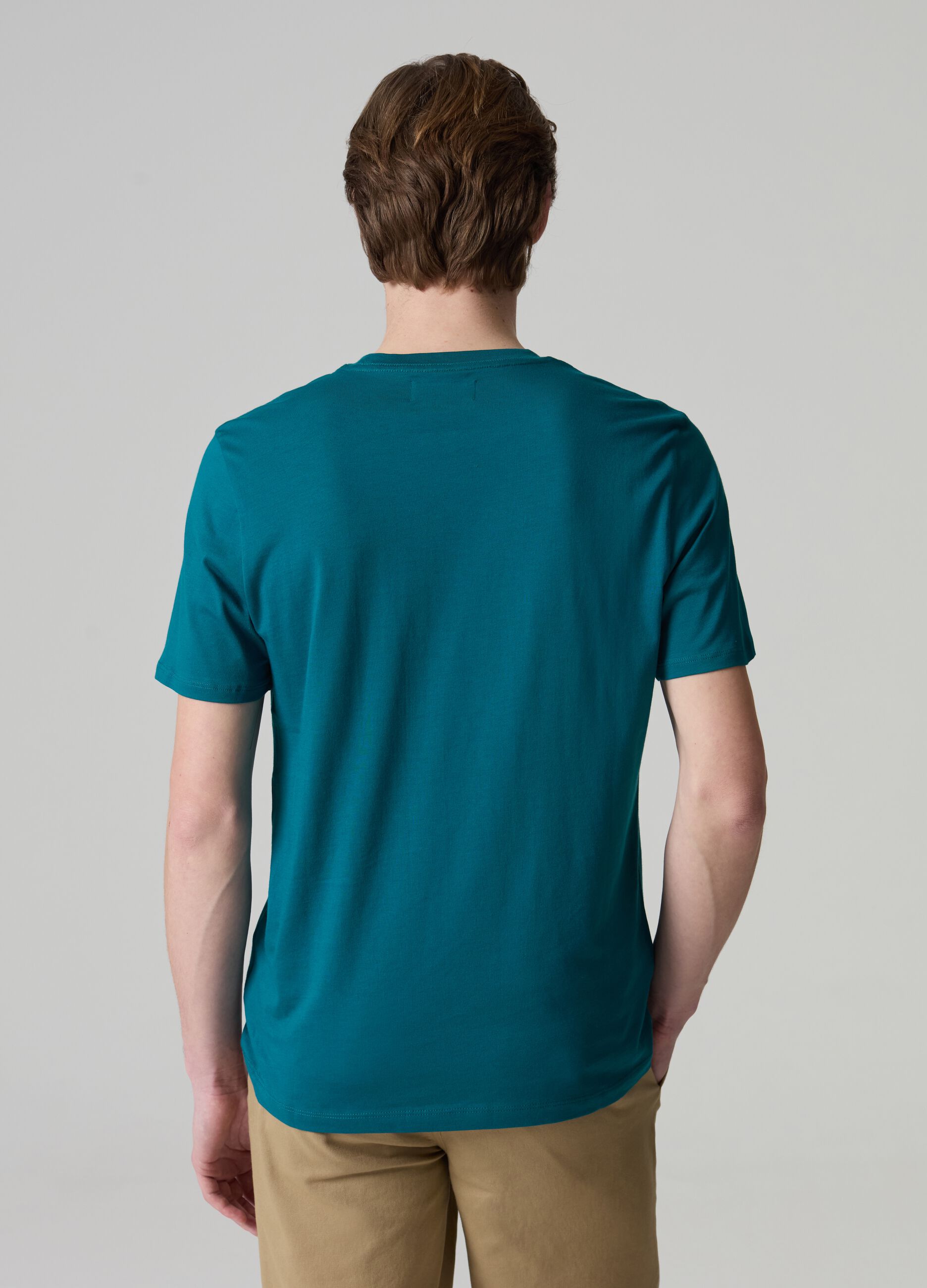 Supima cotton T-shirt with pocket