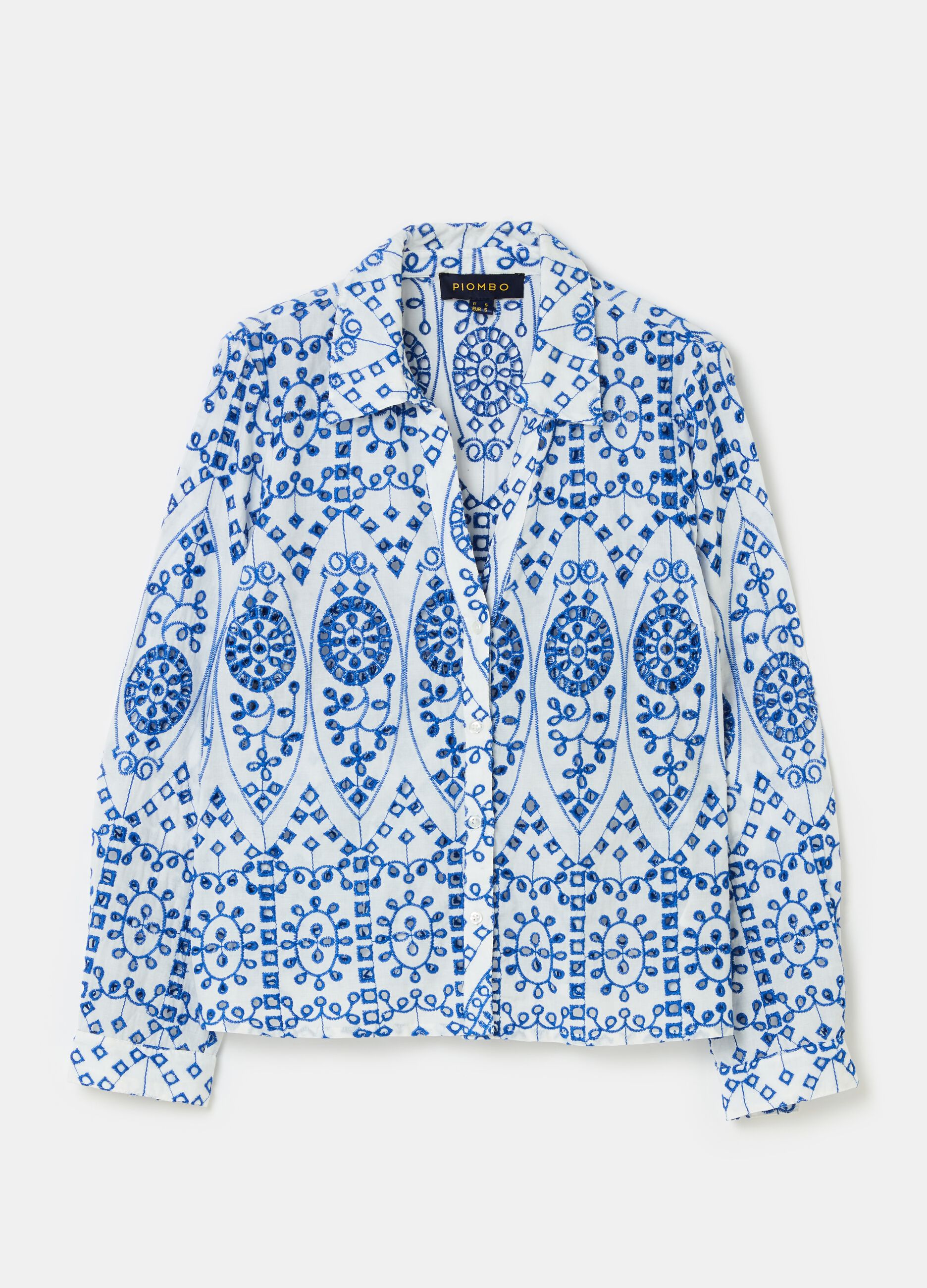 Camisa de bordado inglés