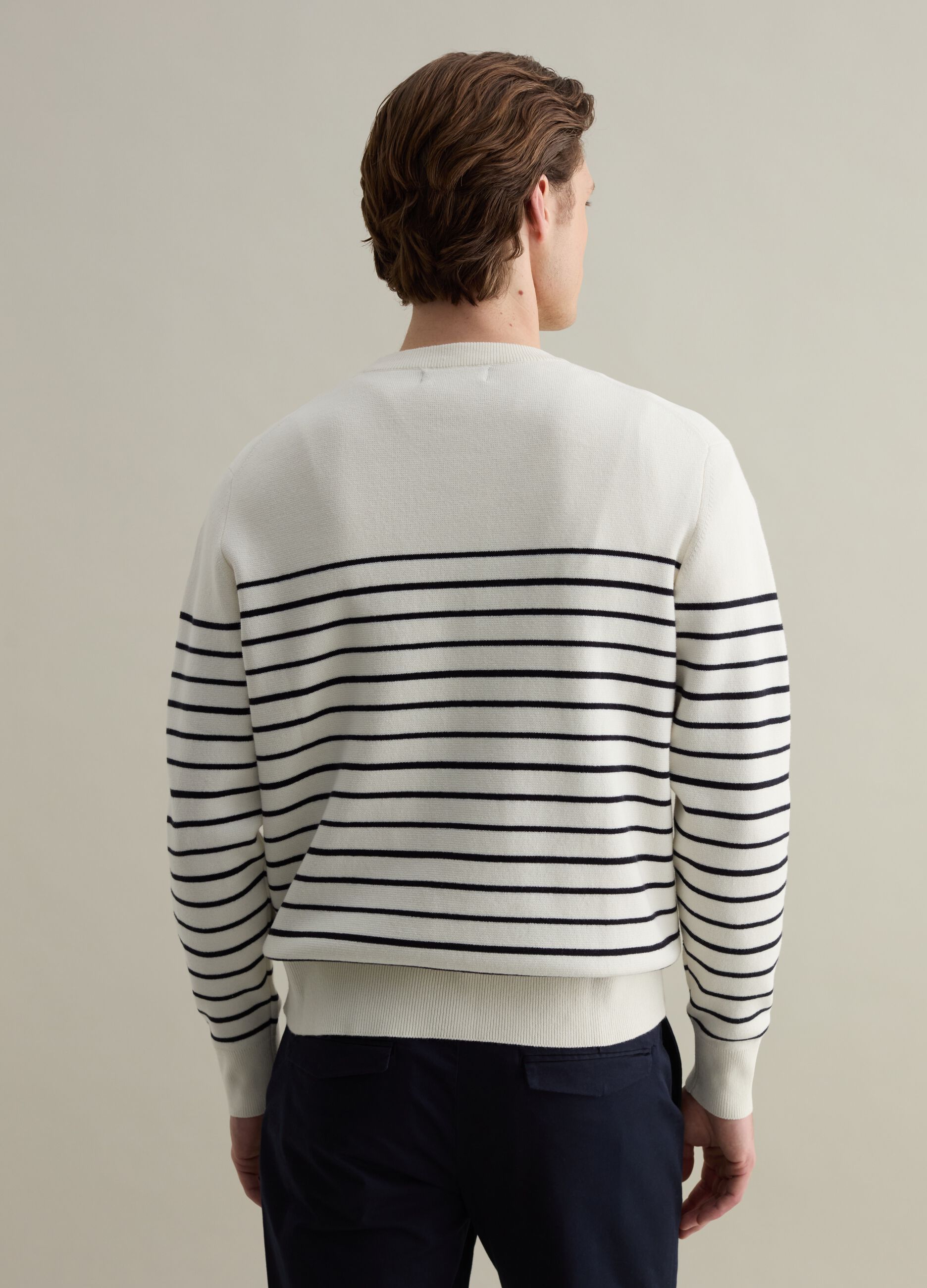 Jersey de rayas finas