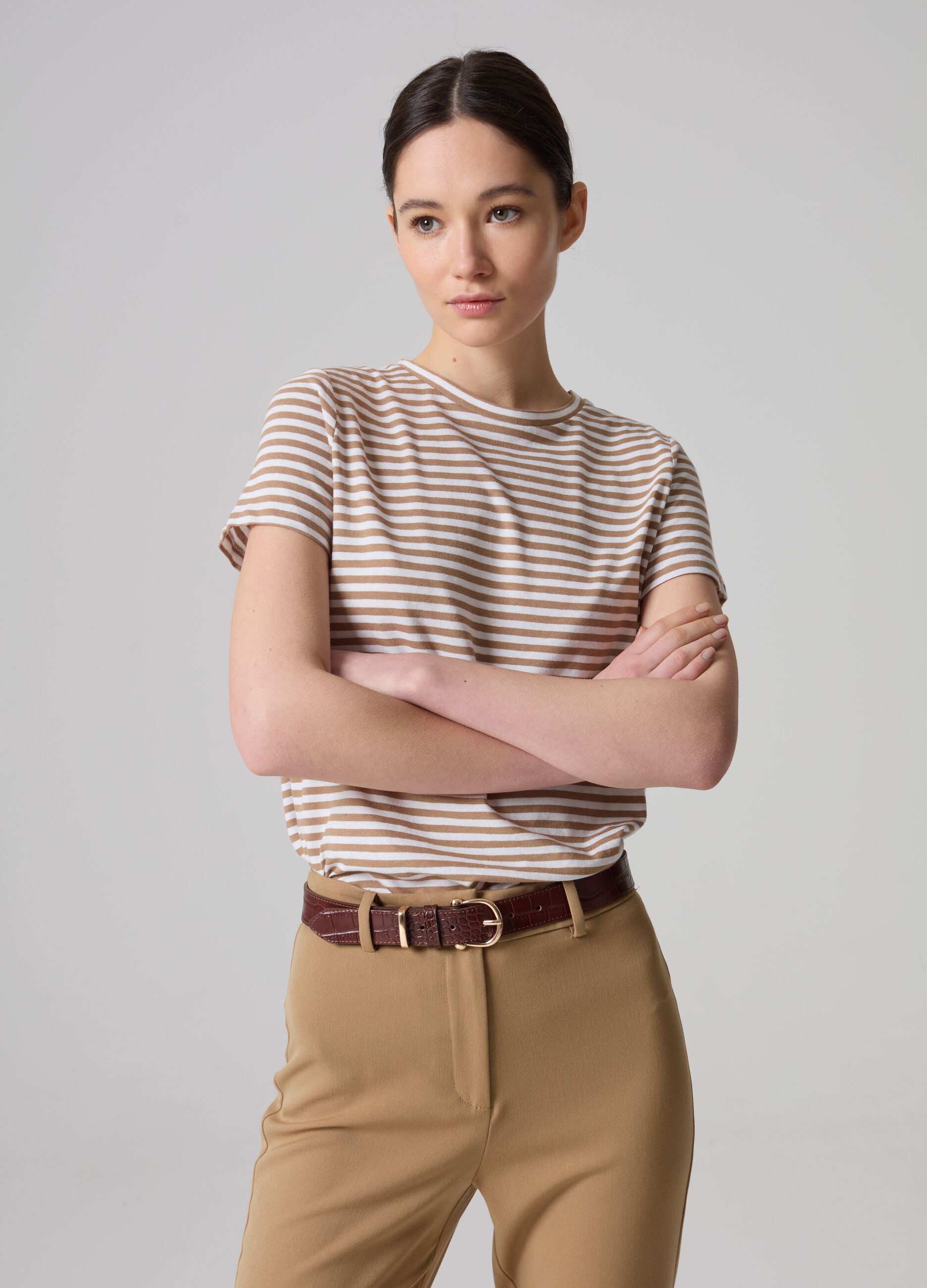Contemporary striped T-shirt
