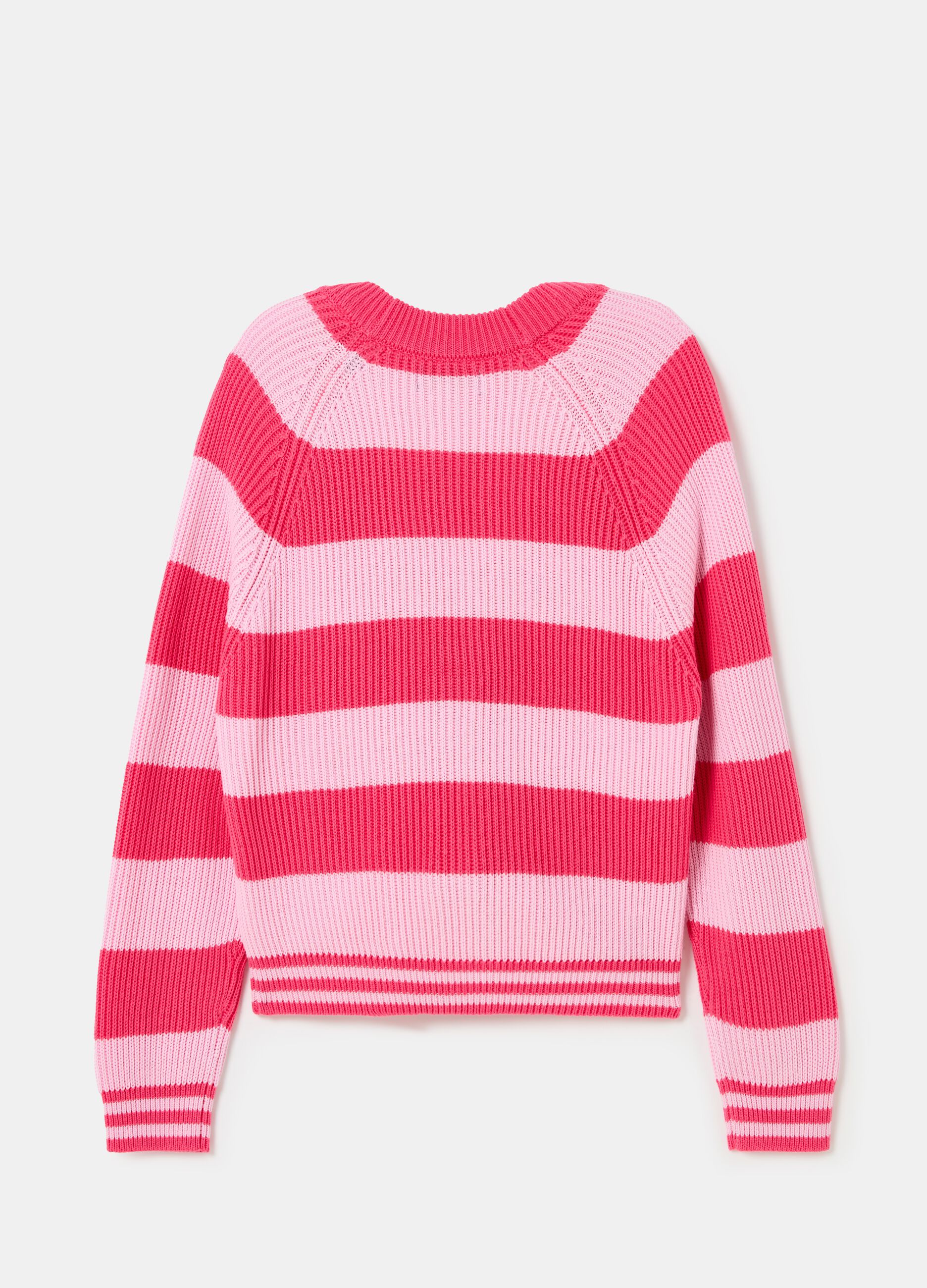 Striped cardigan with jewel buttons