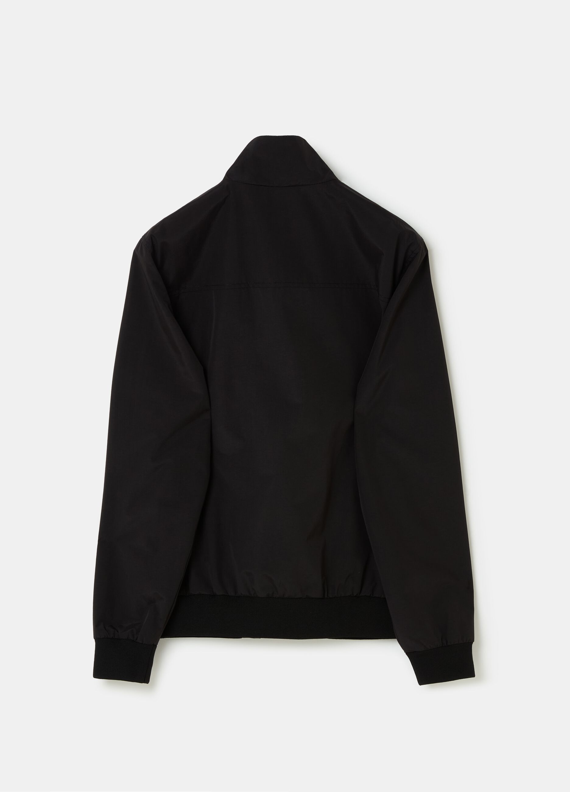 Full-zip bomber jacket with high neck_4
