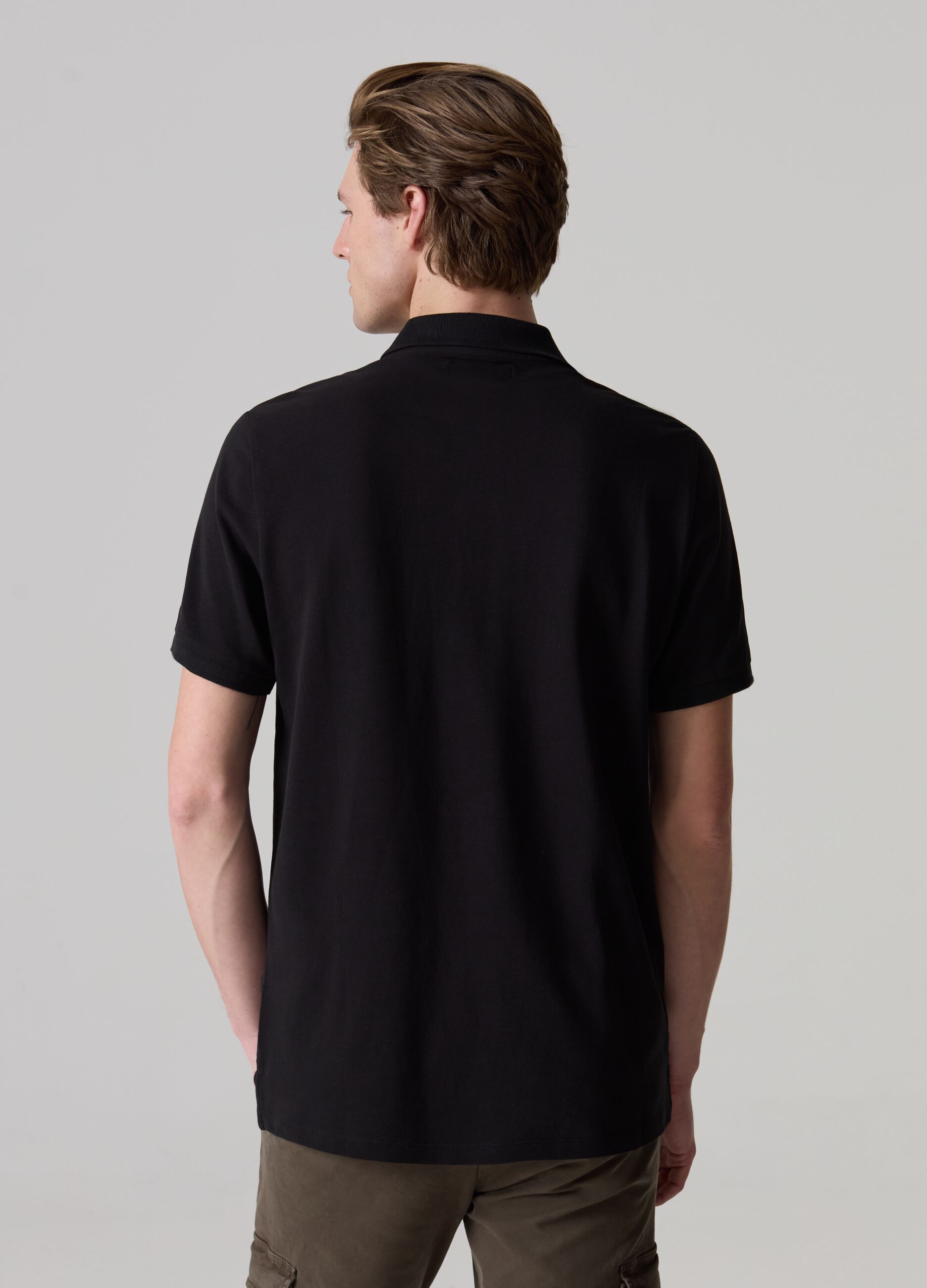 Supima cotton piquet polo shirt