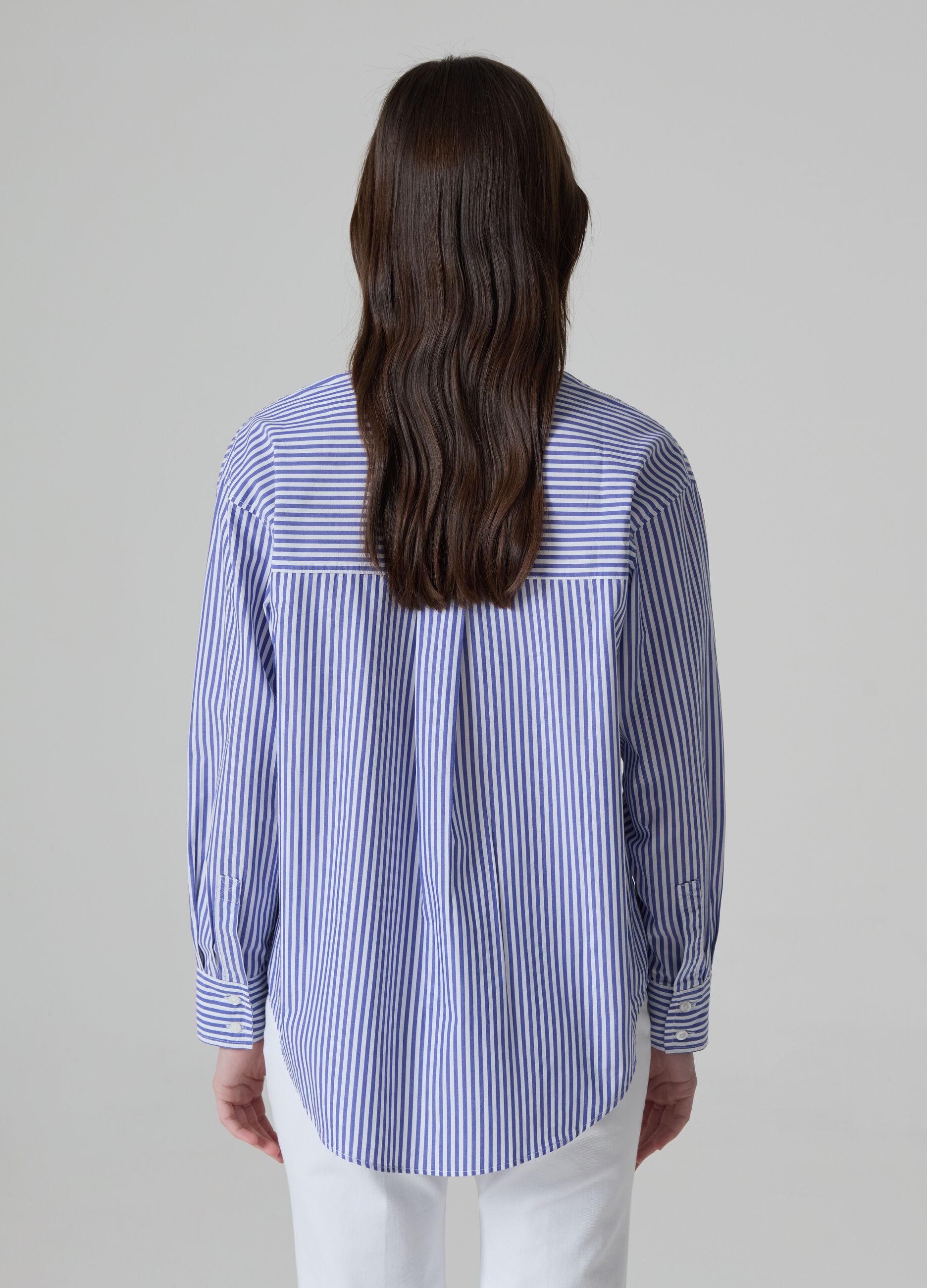Oversized shirt in cotton with pocket_1