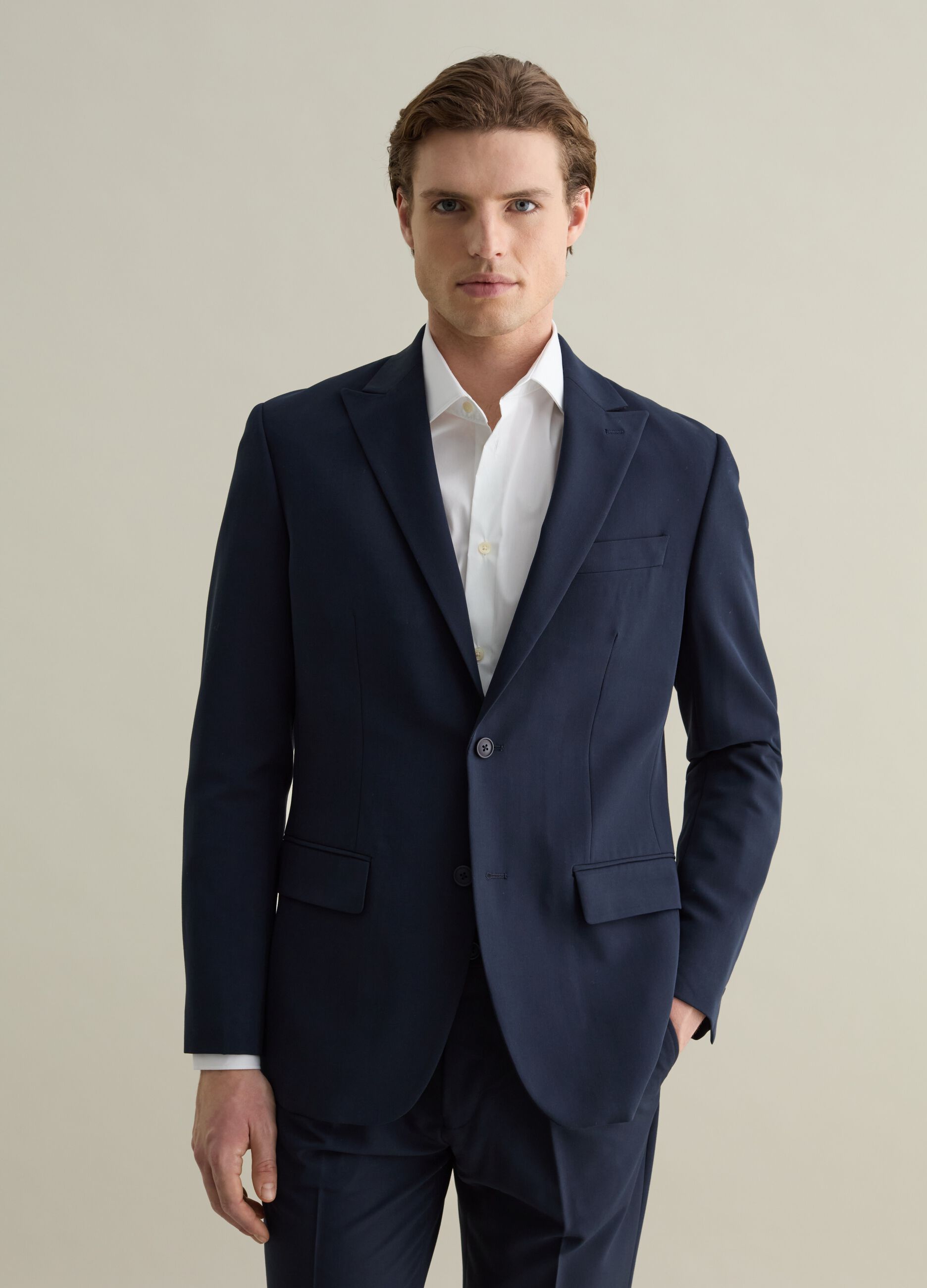 Single-breasted regular-fit blazer