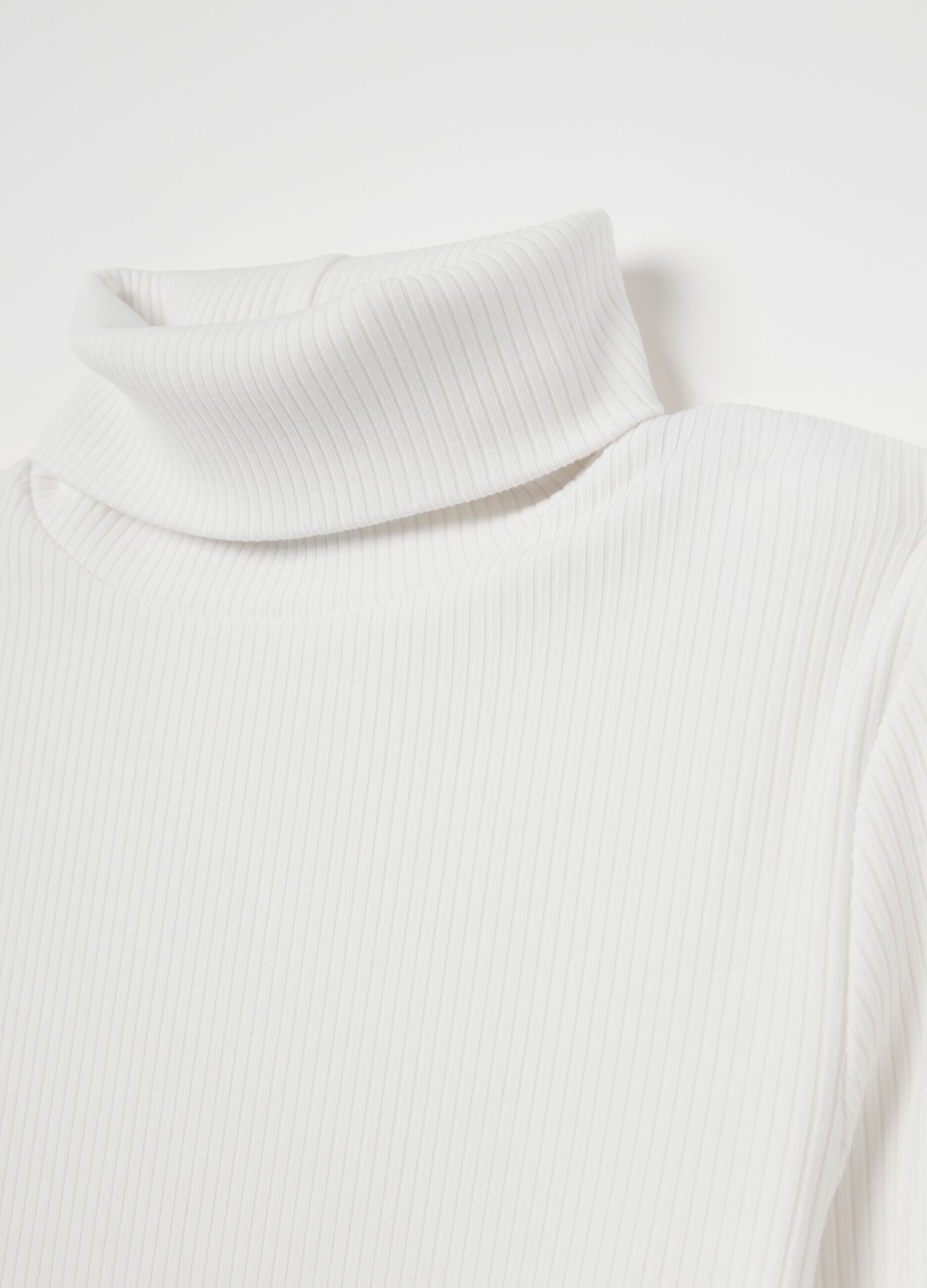 Womens white ribbed turtleneck 2025