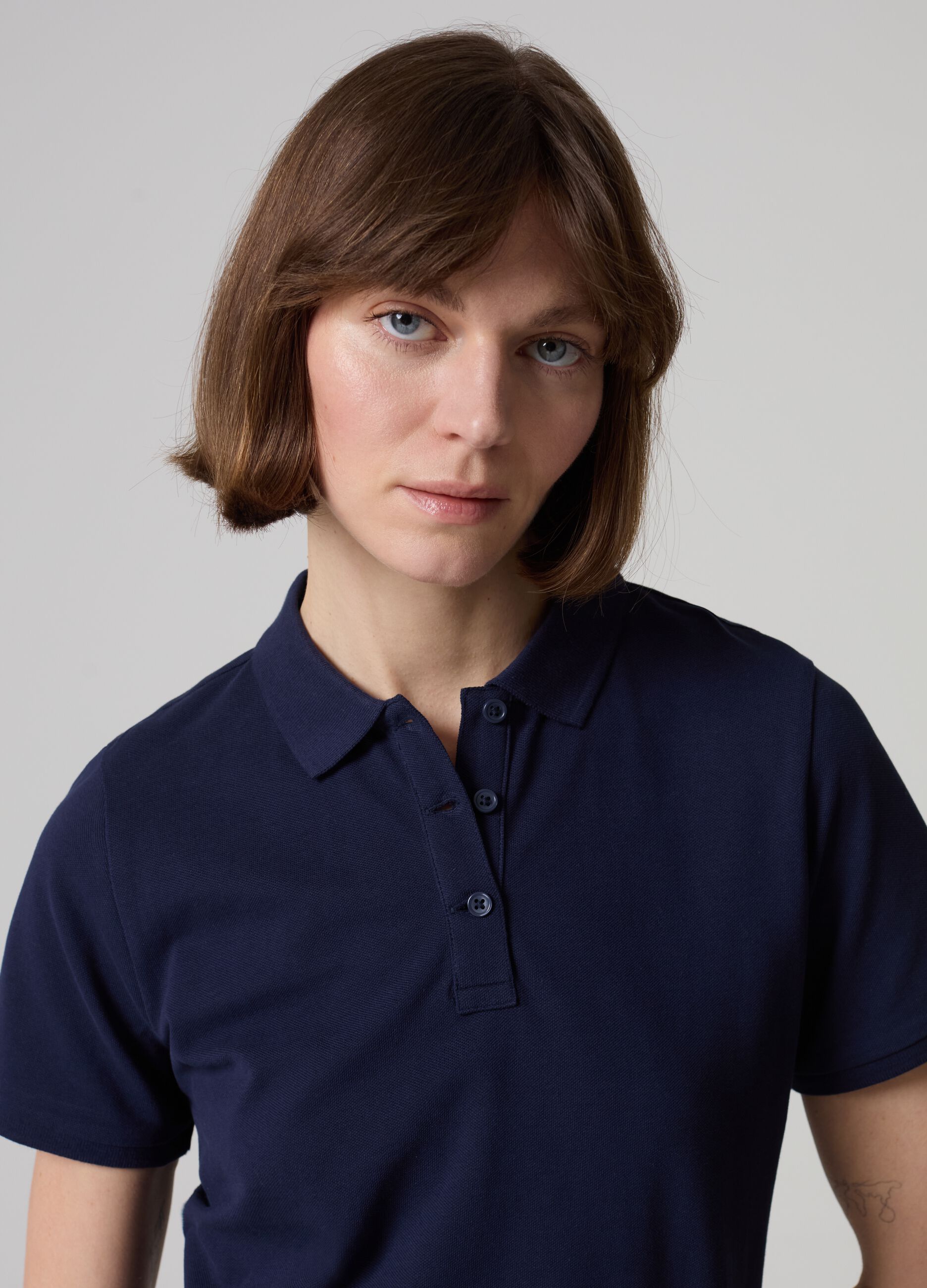 Cotton pique polo shirt