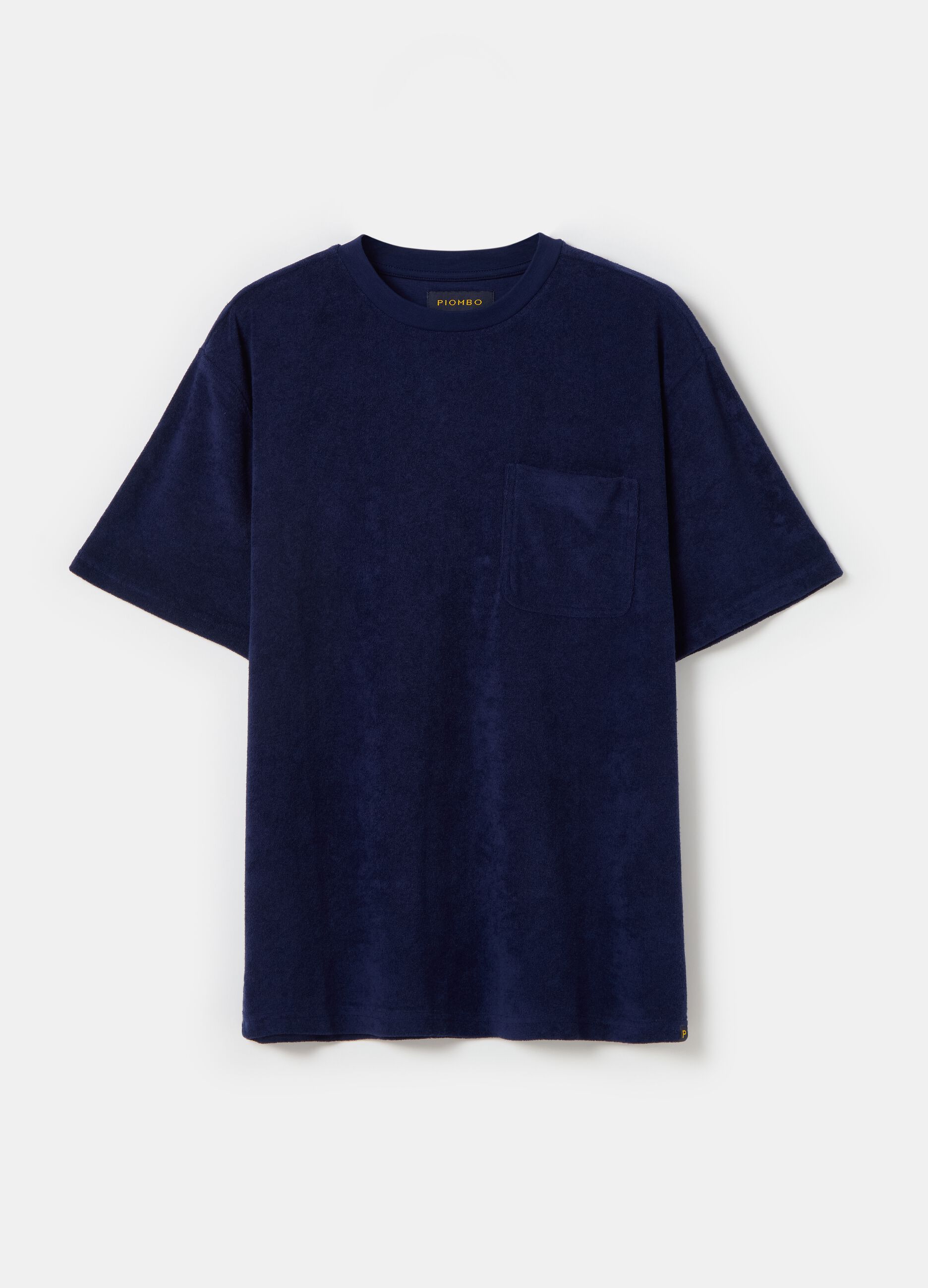 Reverse French terry T-shirt with pocket_3