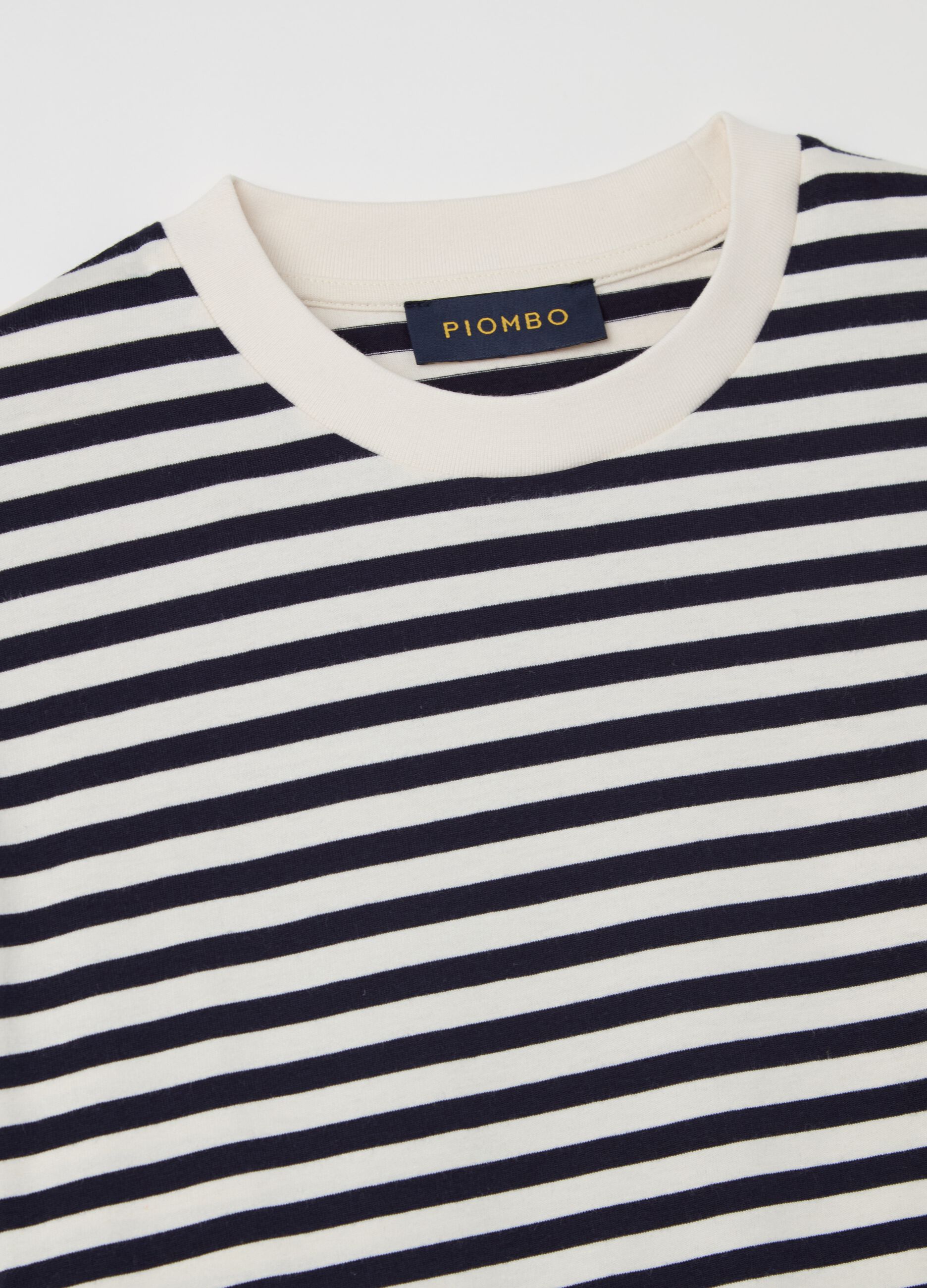 Boxy-fit striped T-shirt