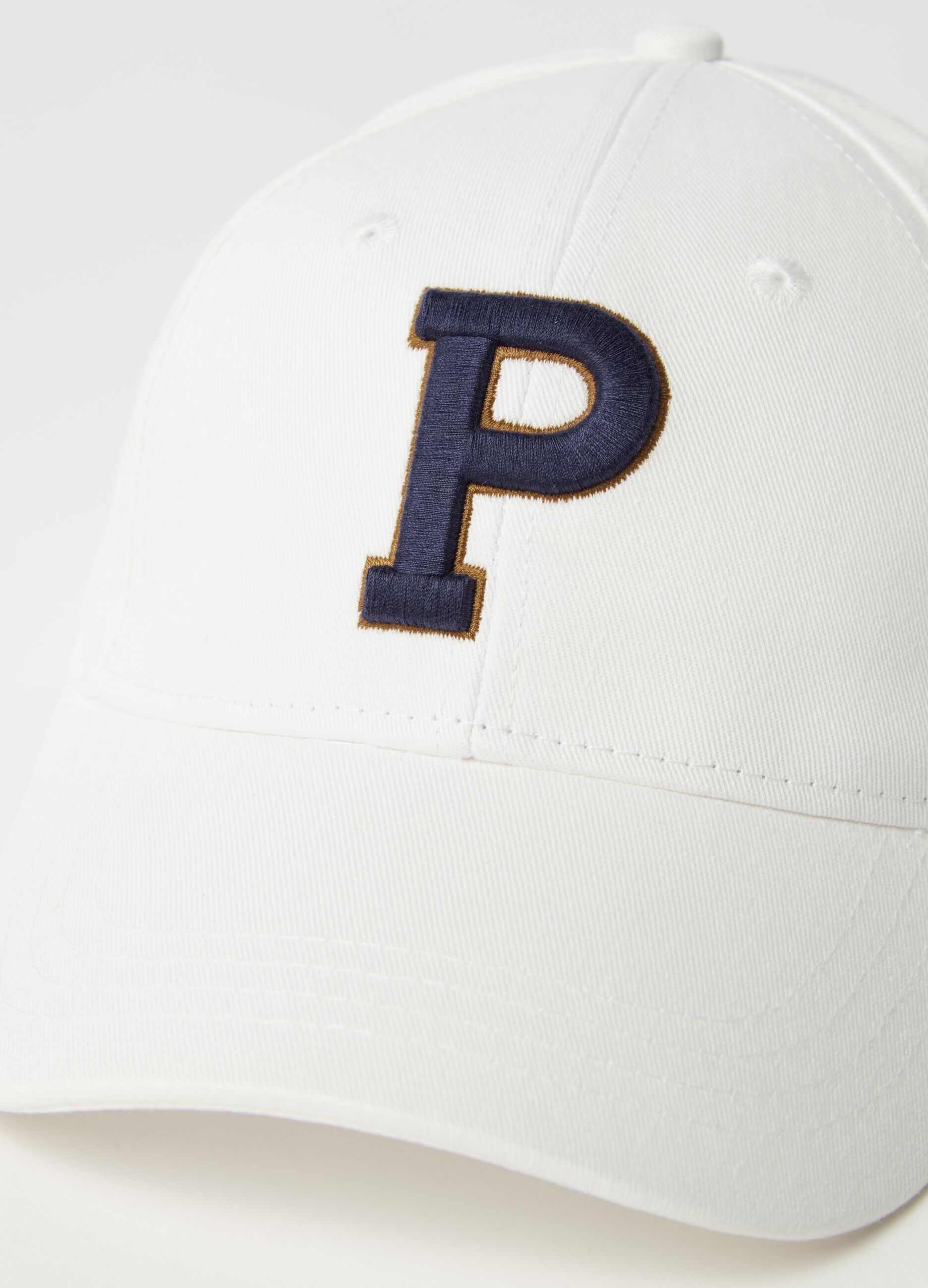 Baseball cap with embroidered logo