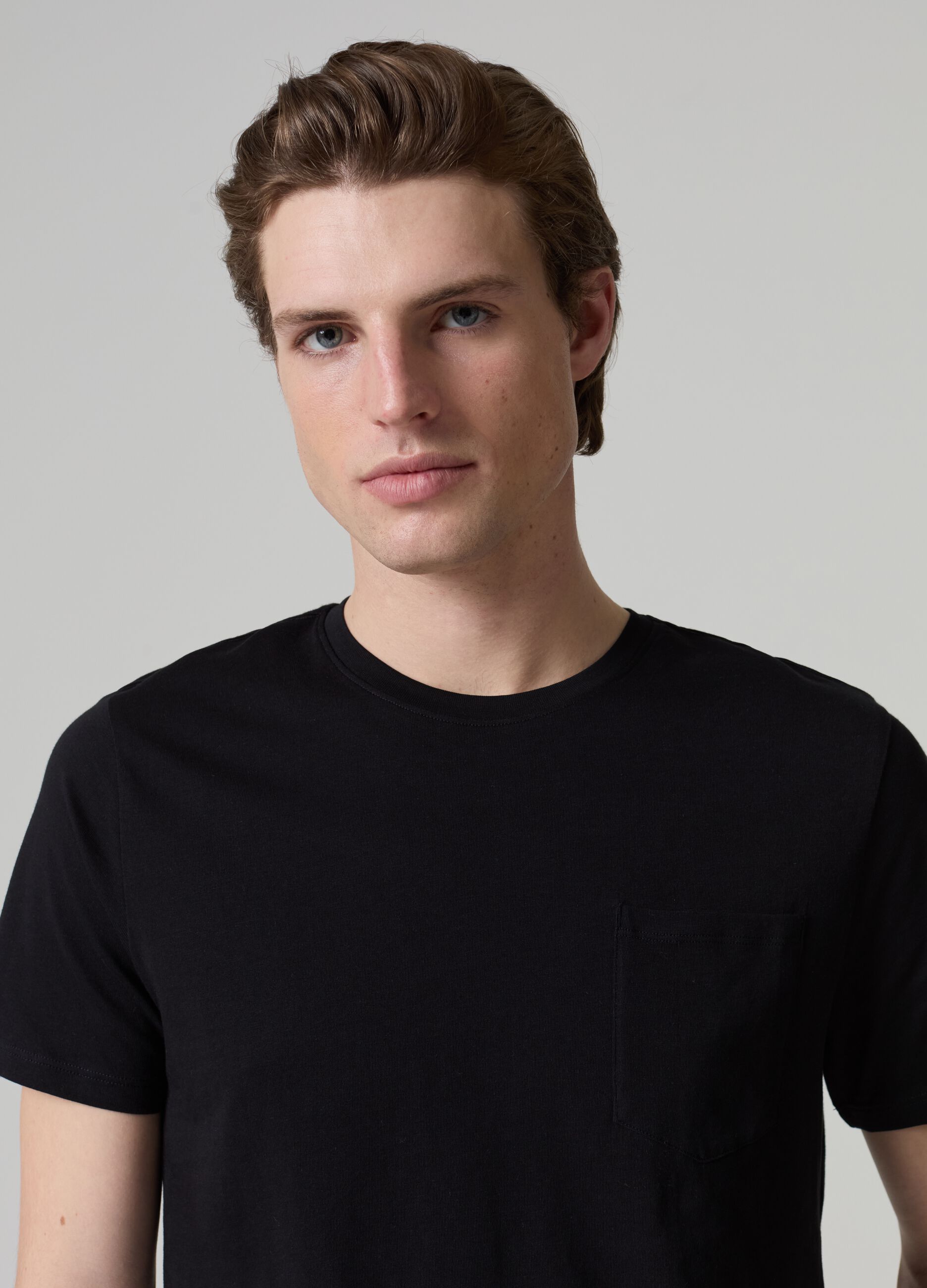 Supima cotton T-shirt with pocket_0