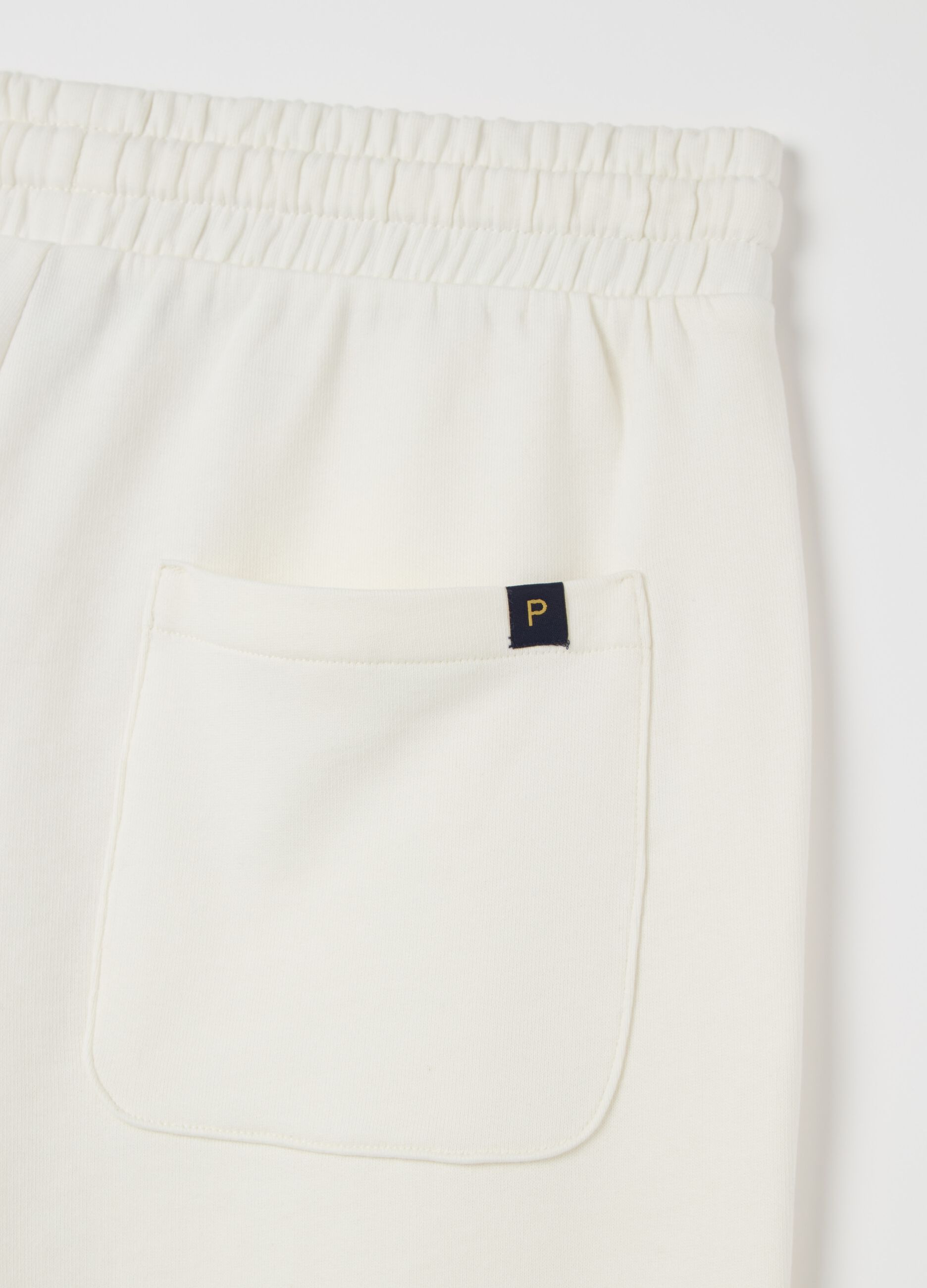 Joggers de tejido rizado con cordón