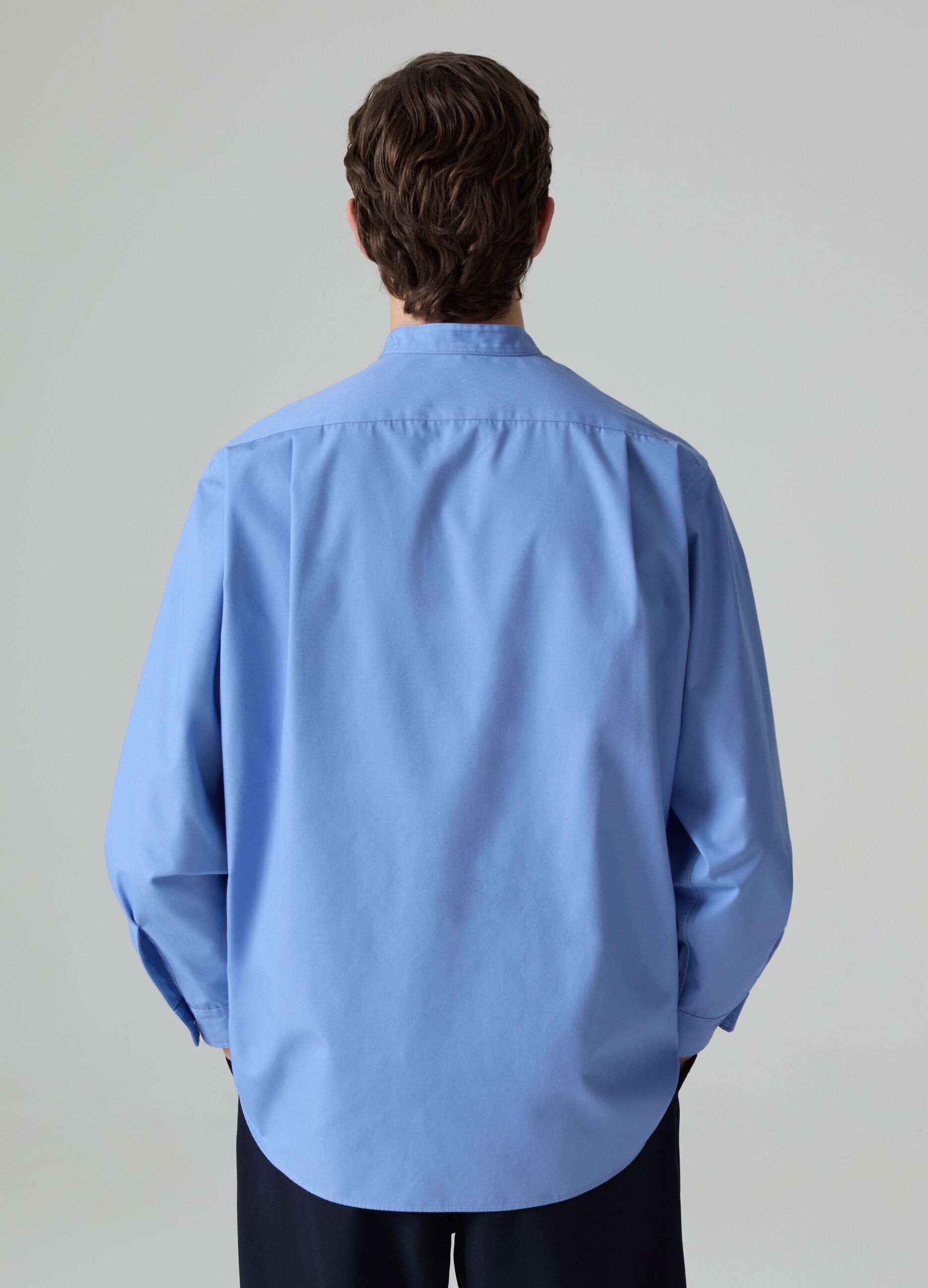 Selection regular-fit shirt with Mandarin collar