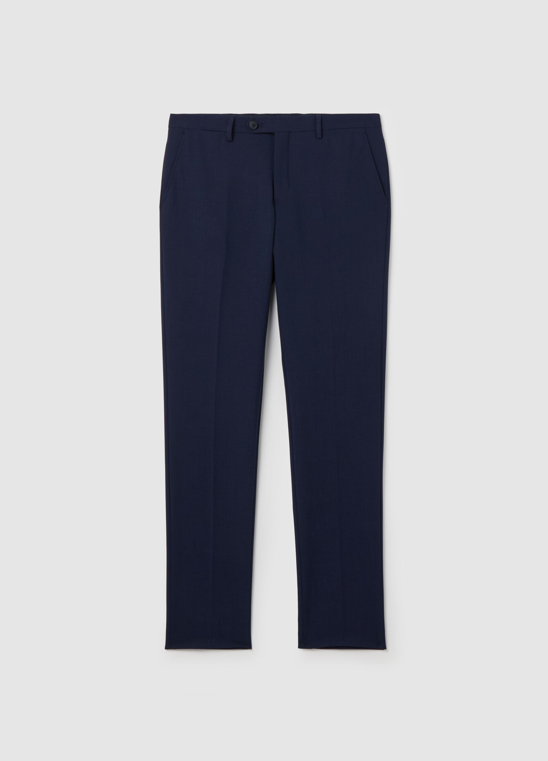 Pantalón slim fit con microestampado