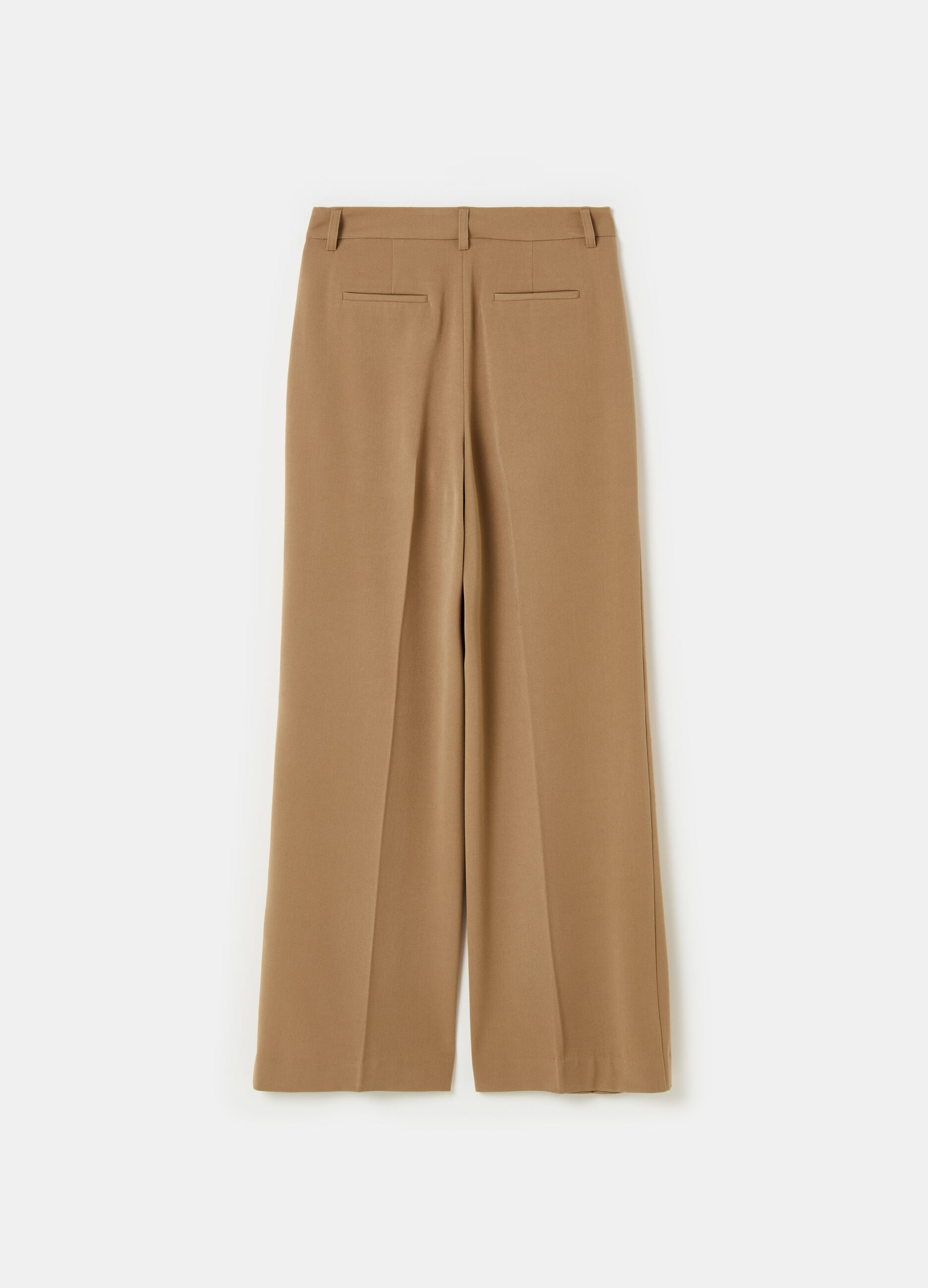 Contemporary wide-leg palazzo trousers