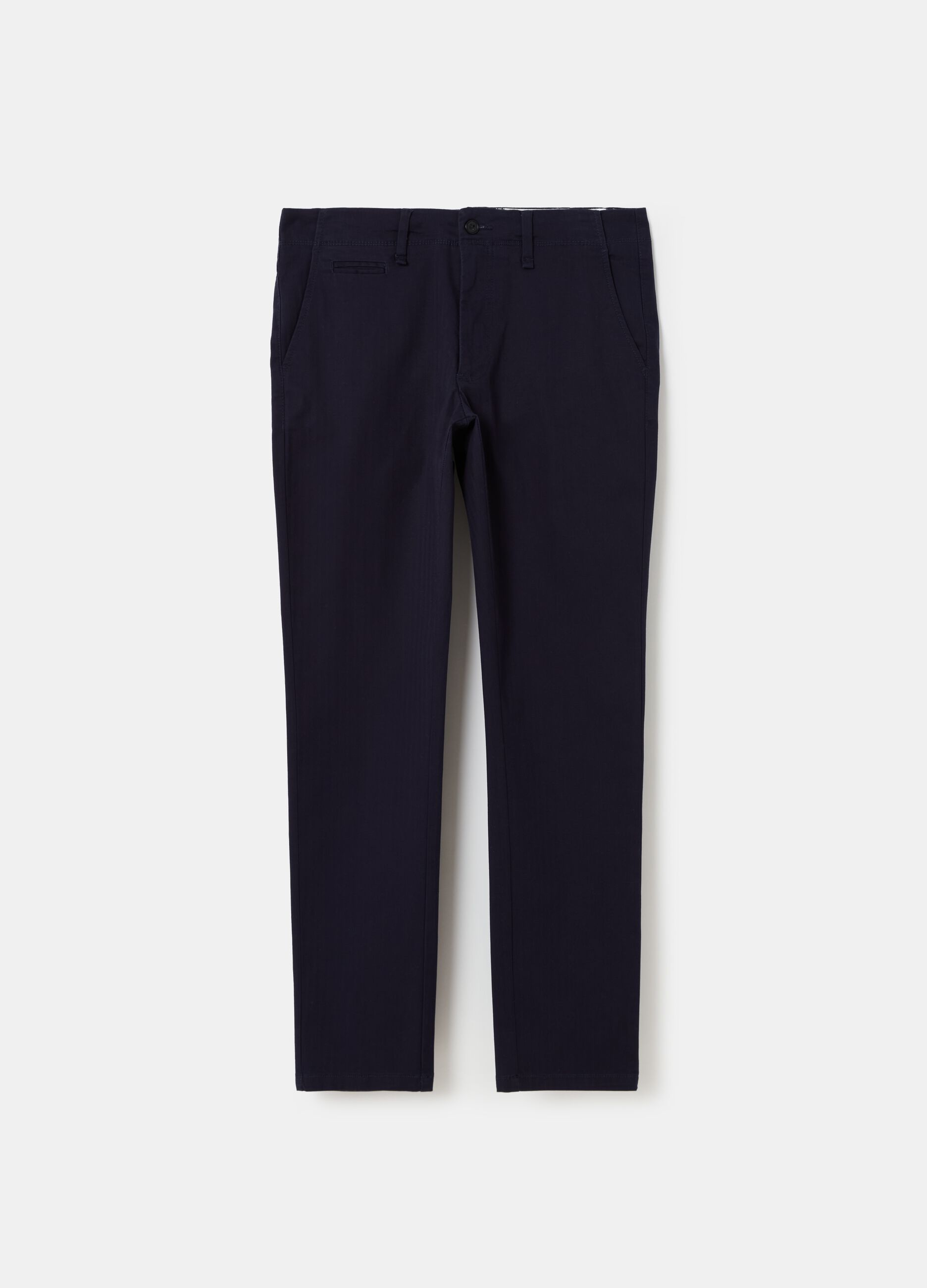 Slim-fit, stretch cotton chinos_3