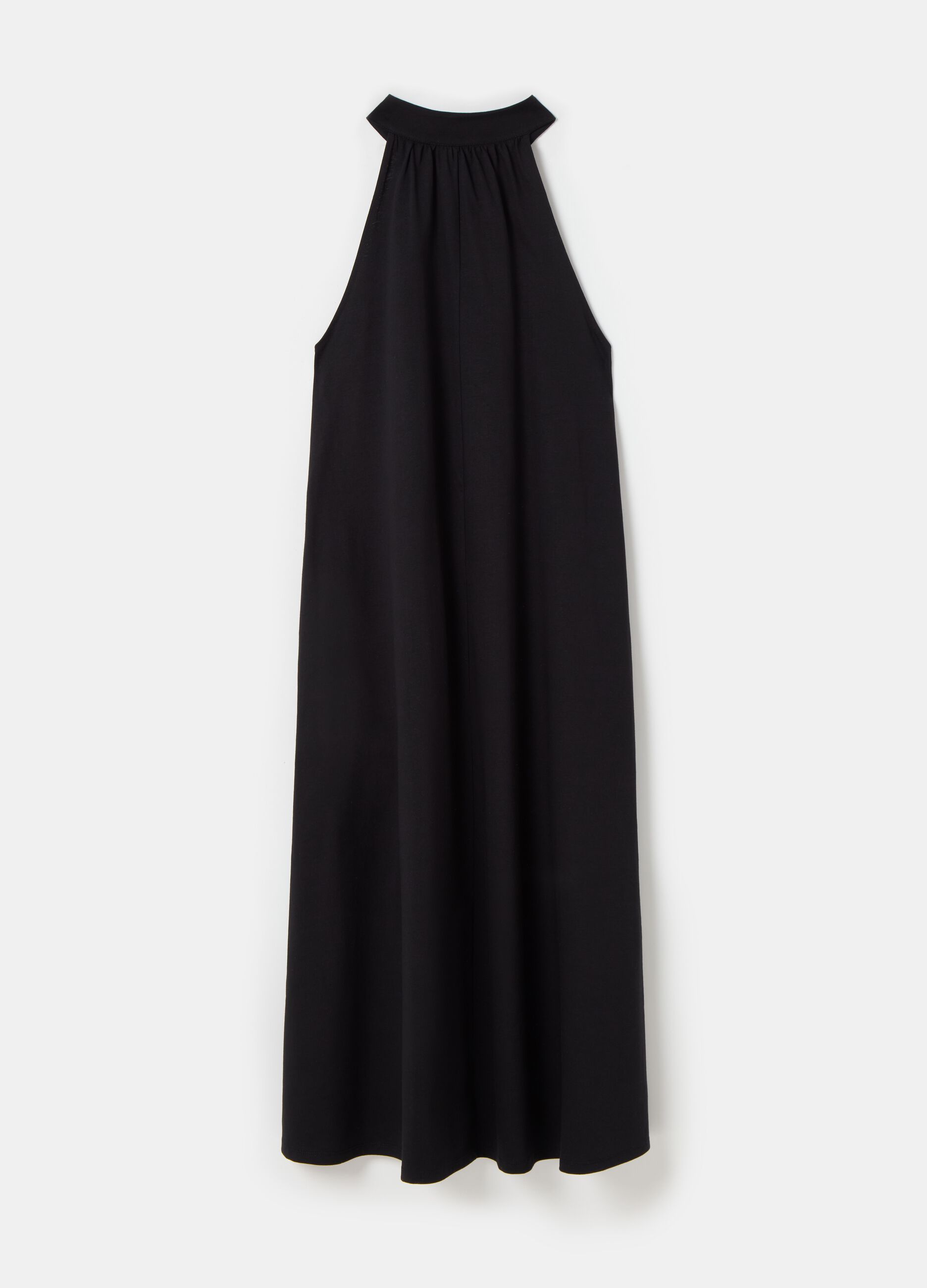 Vestido largo con cuello halter Contemporary_3