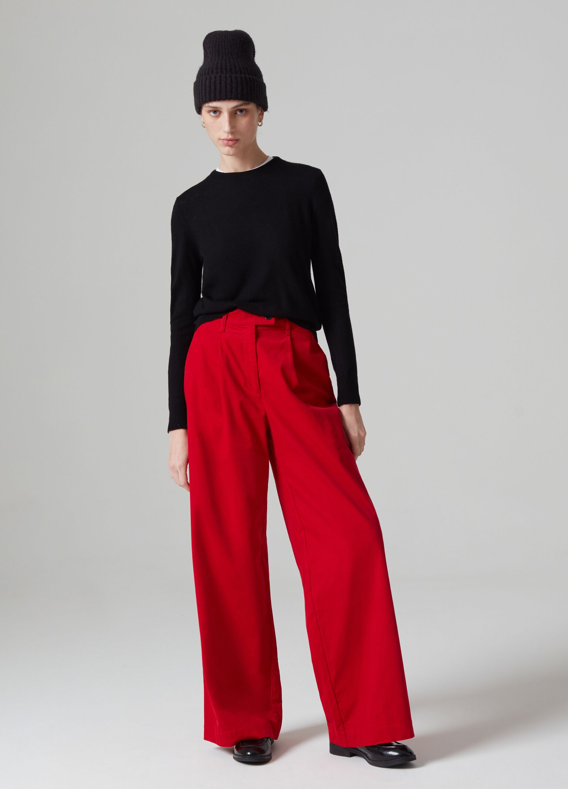 Zara wide leg pants with darts sales