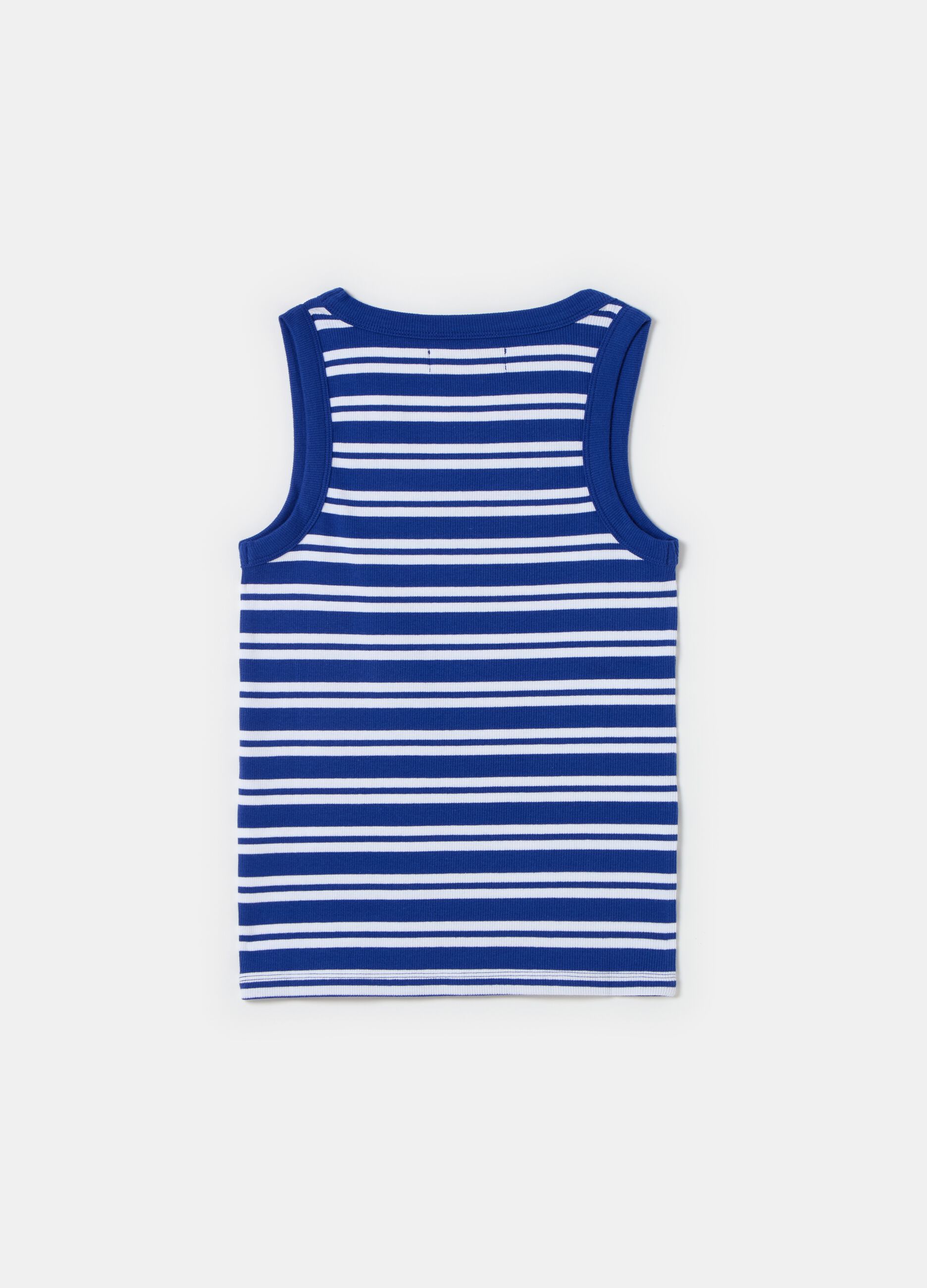 Ribbed tank top with striped pattern_4