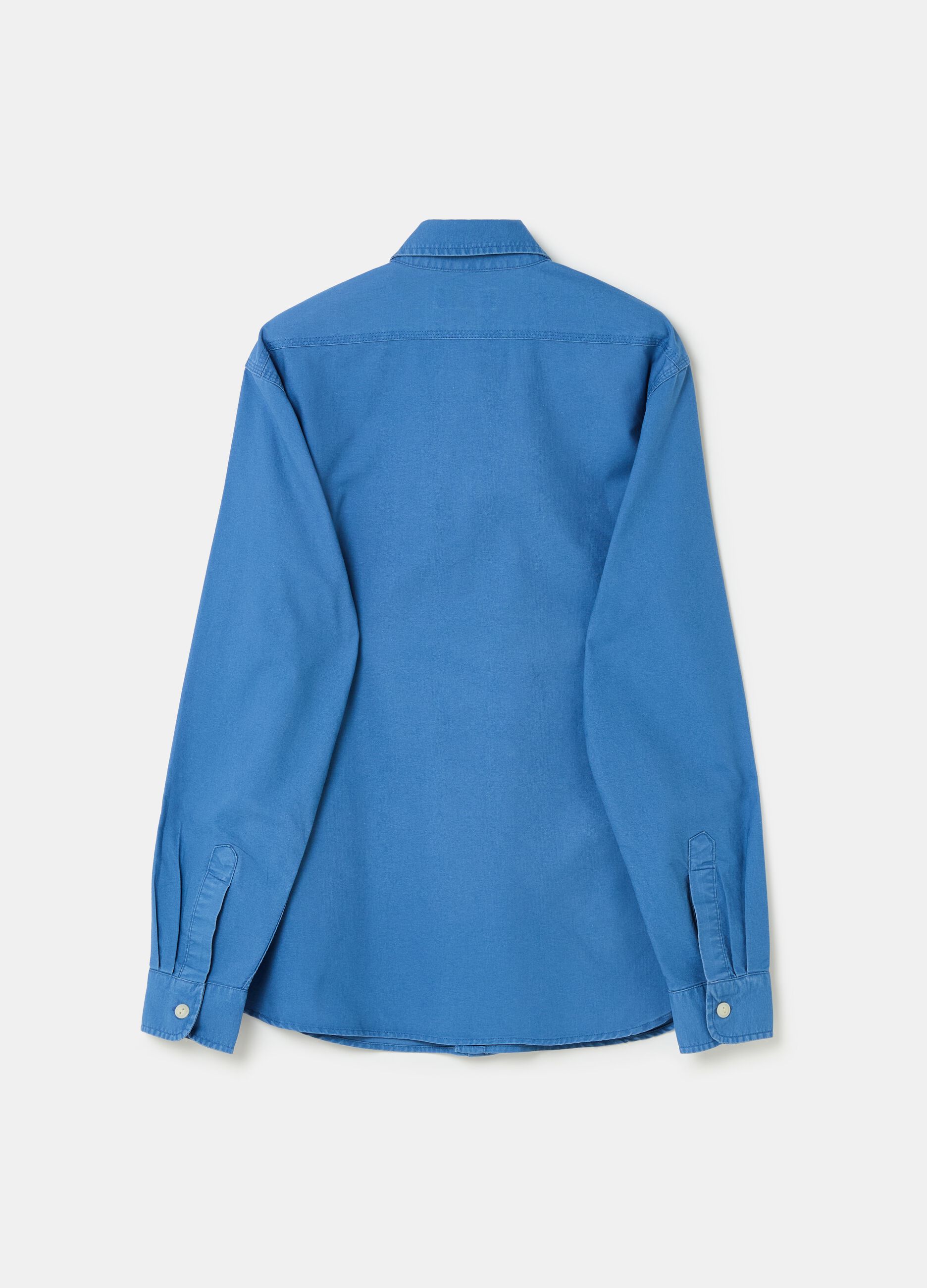 Oxford cotton shirt with pockets_4