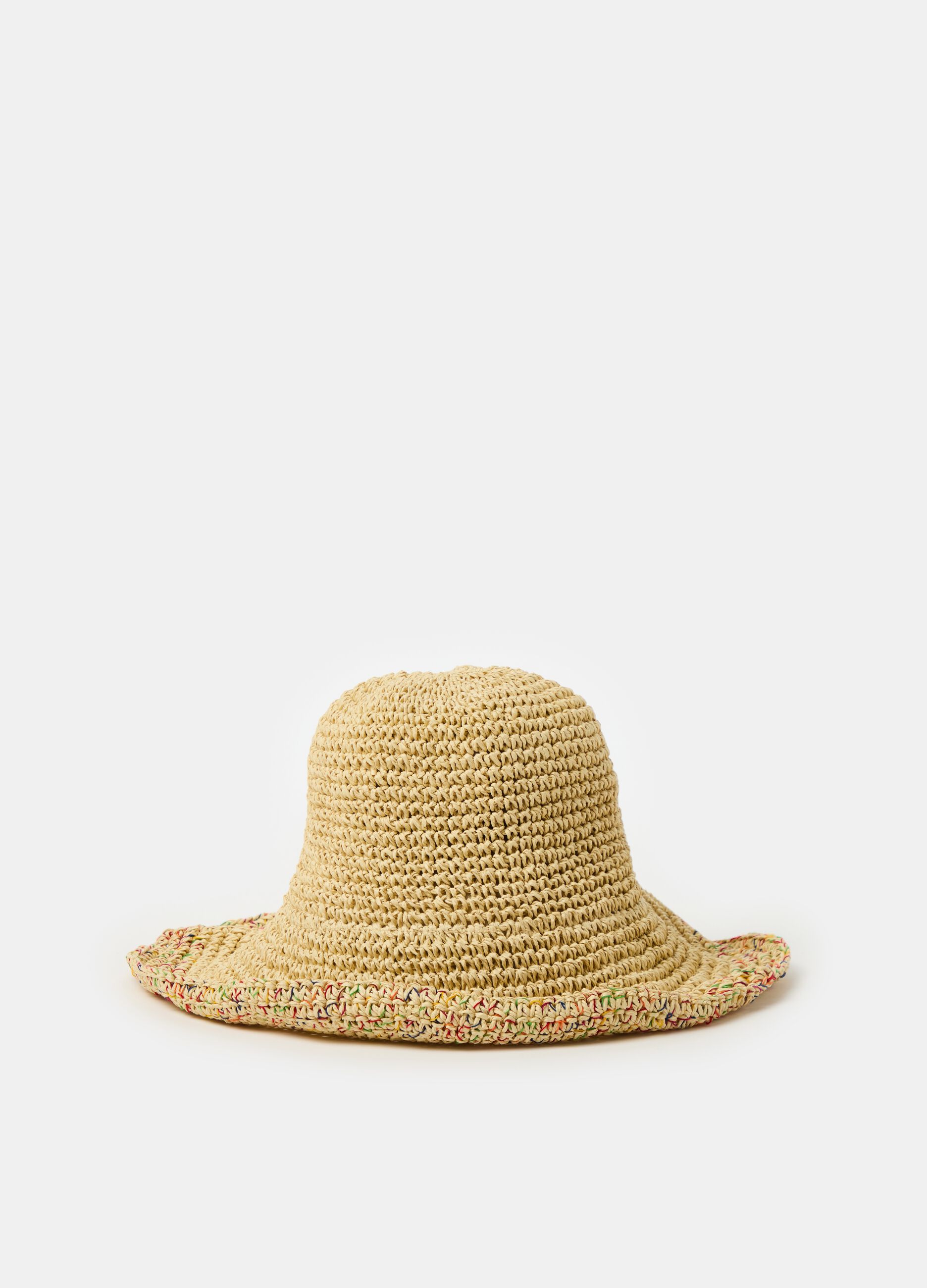 Straw bucket hat_0
