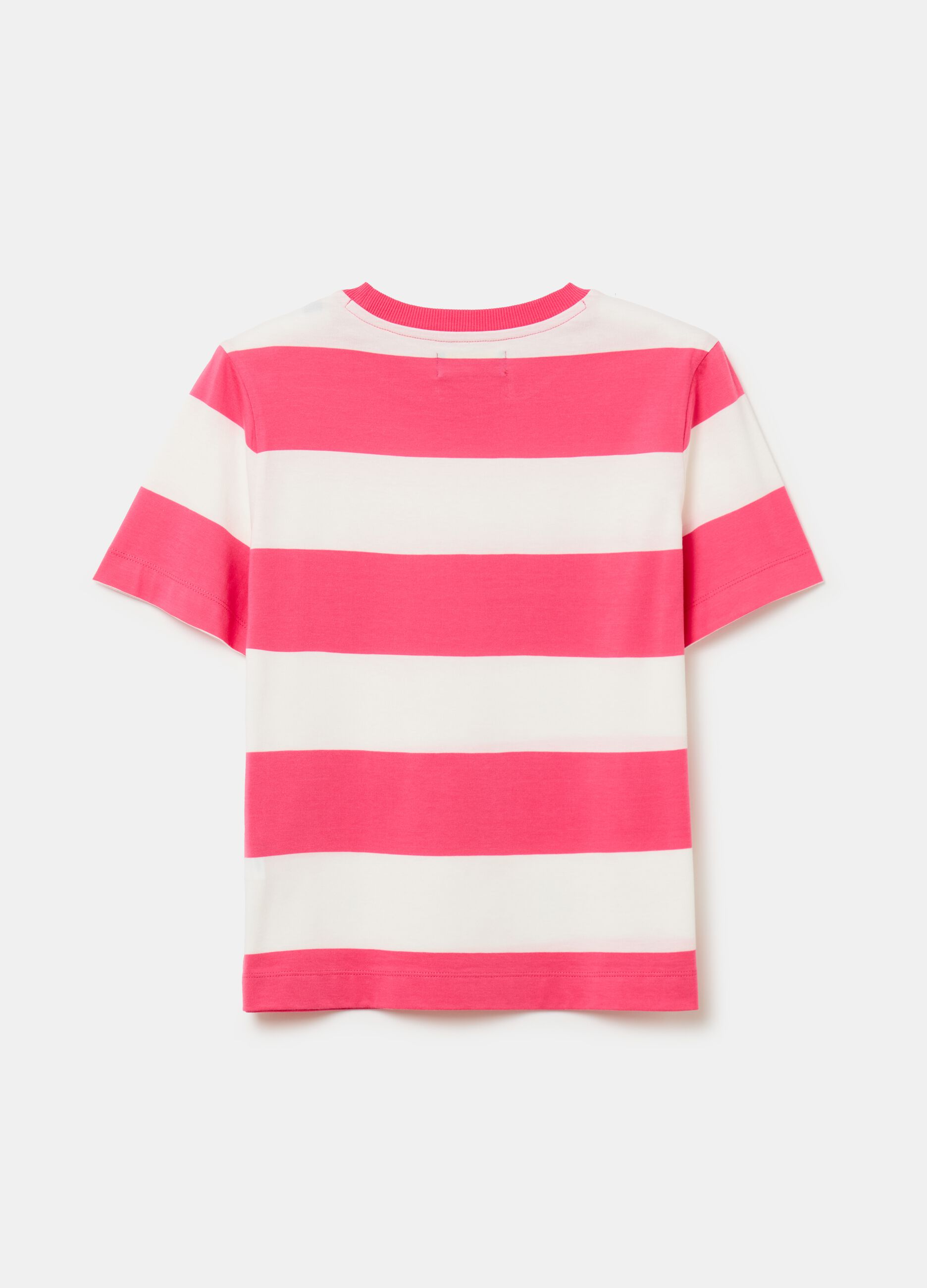 Camiseta de algodón de rayas_4
