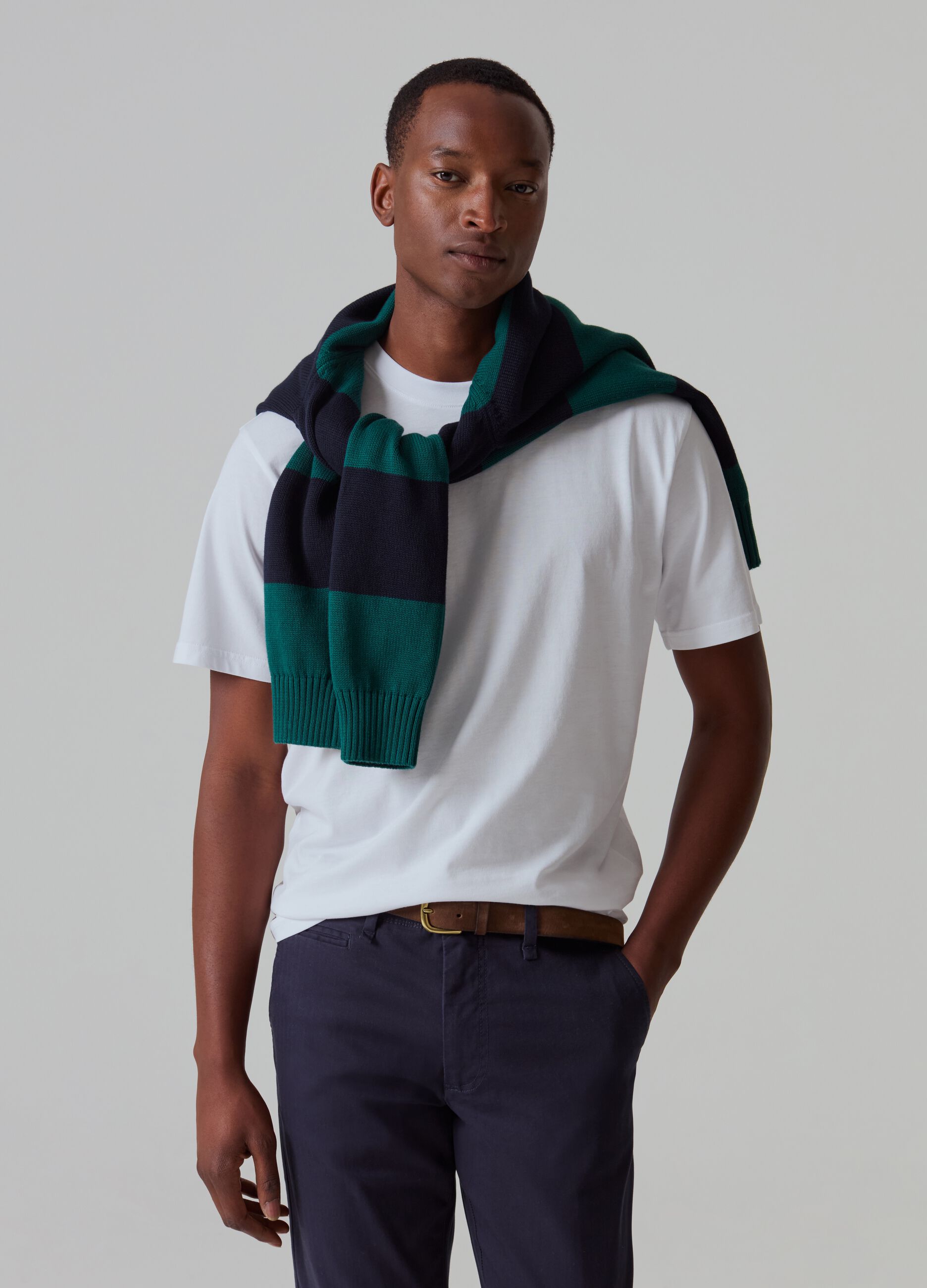 Camiseta cuello redondo de algodón Supima