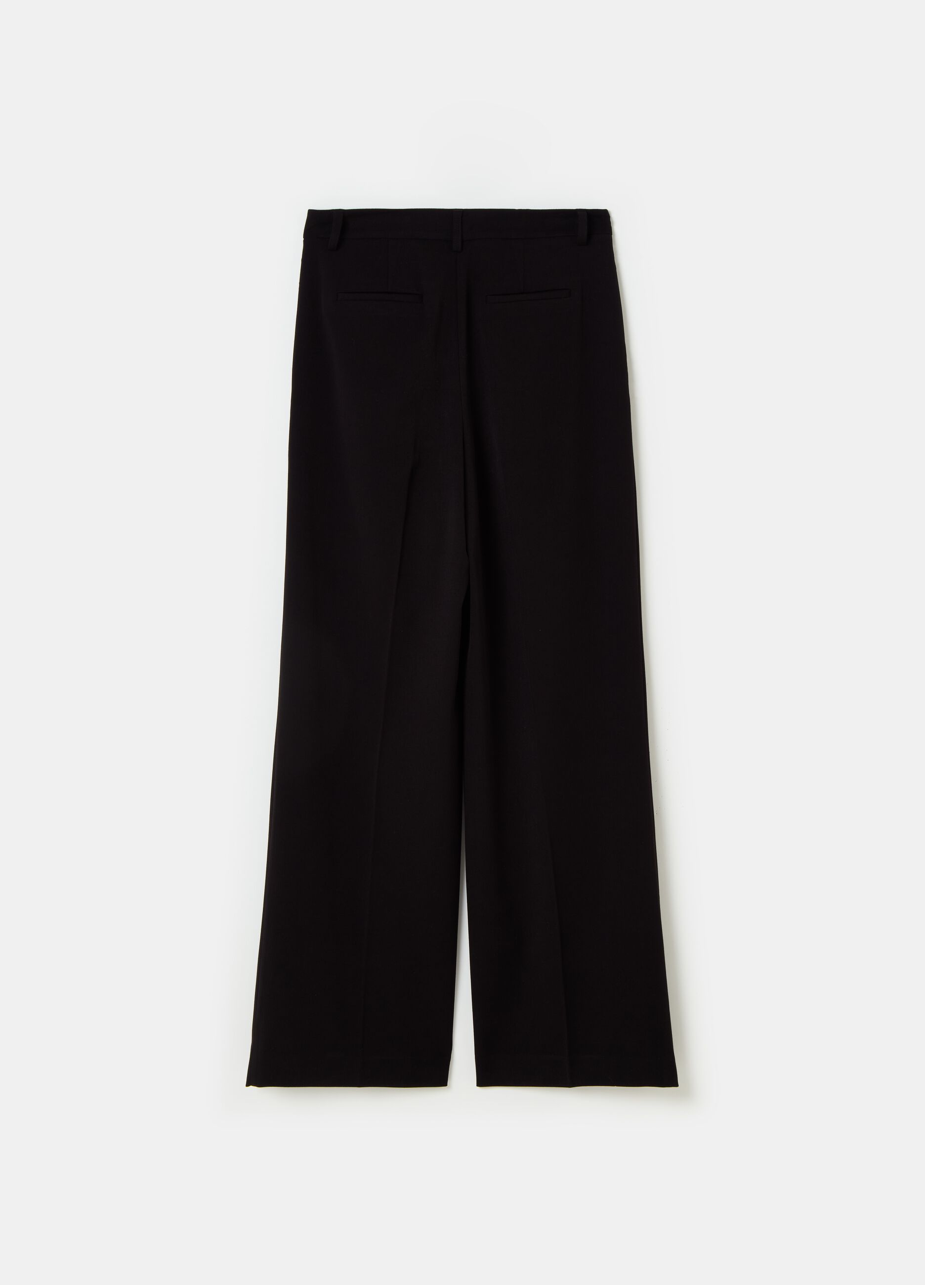 Contemporary wide-leg palazzo trousers