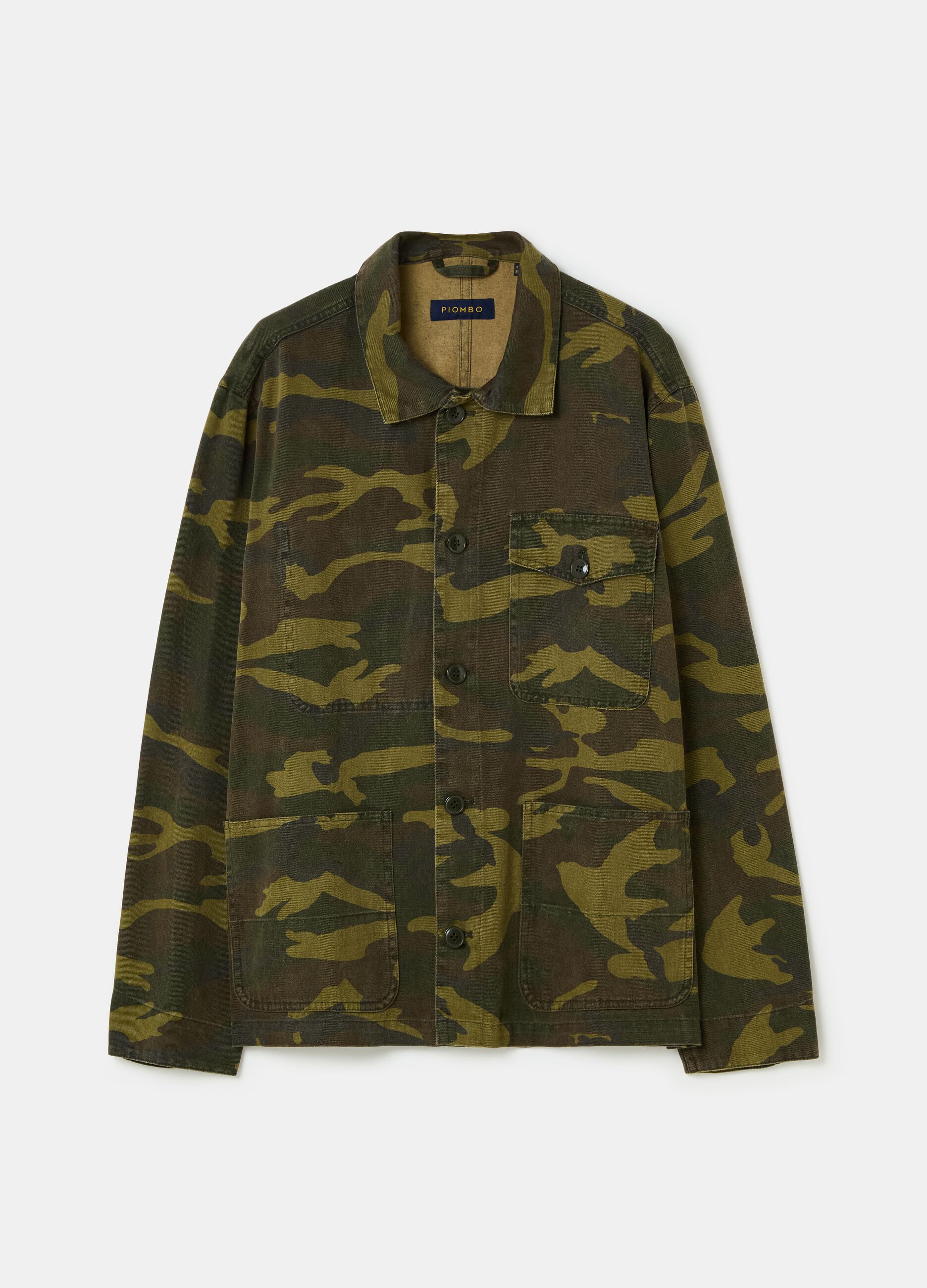 Sobrecamisa camuflaje con bolsillos